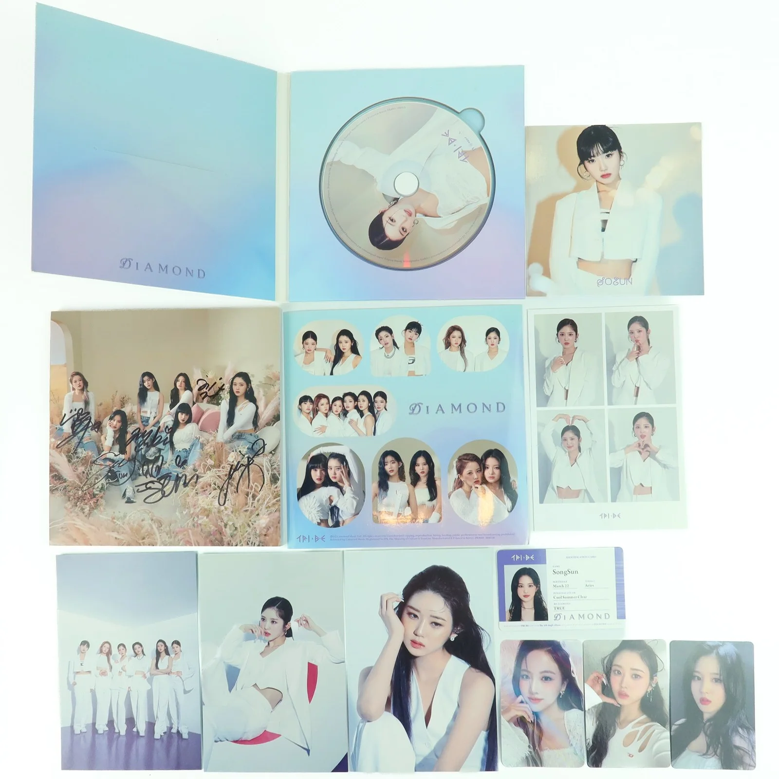 Tri.be - Diamond 4th Single Album Signed CD Promo Album 2023, изображение 3