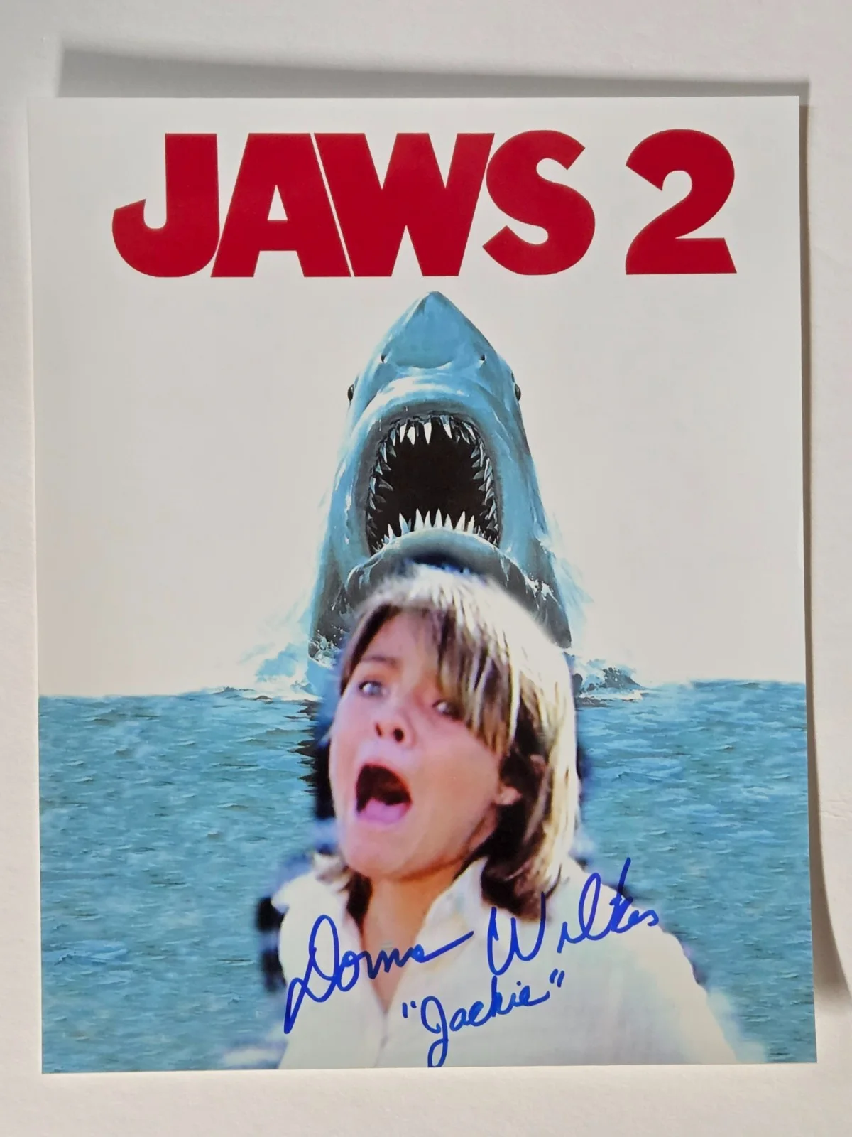 Donna Wilkes — Donna Wilkes "Jackie" from "Jaws 2" SIGNED 8X10 COLOR Photo AUTOGRAPHED #G4