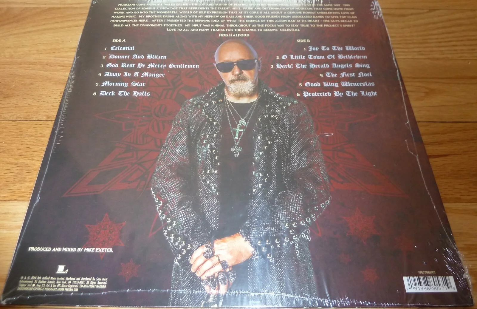 Rob Halford — BECKETT JUDAS PRIEST'S ROB HALFORD SIGNED CELESTIAL RECORD ALBUM BD61005, изображение 5