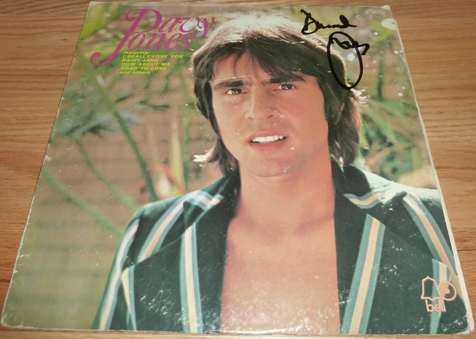 BECKETT-BAS DAVY JONES AUTOGRAPHED DAVY JONES SELF TITLED RECORD ALBUM Q23164, image 2