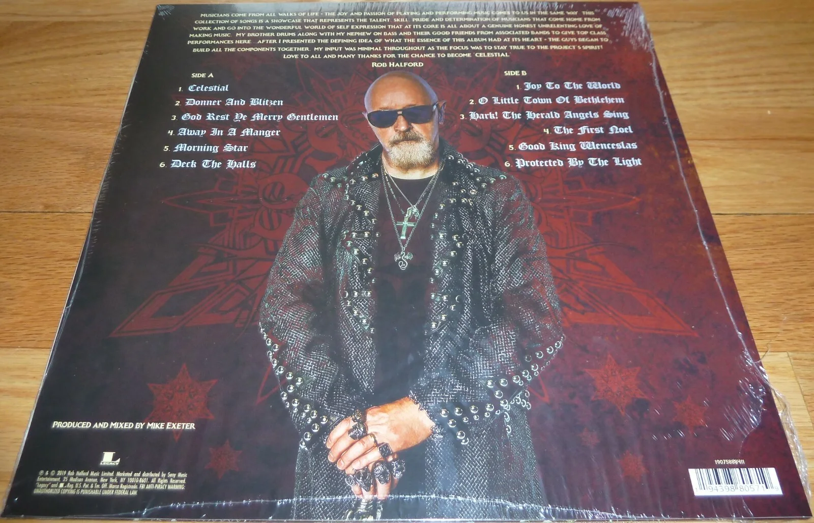 Rob Halford — BECKETT JUDAS PRIEST'S ROB HALFORD SIGNED CELESTIAL RECORD ALBUM BD61007, image 5