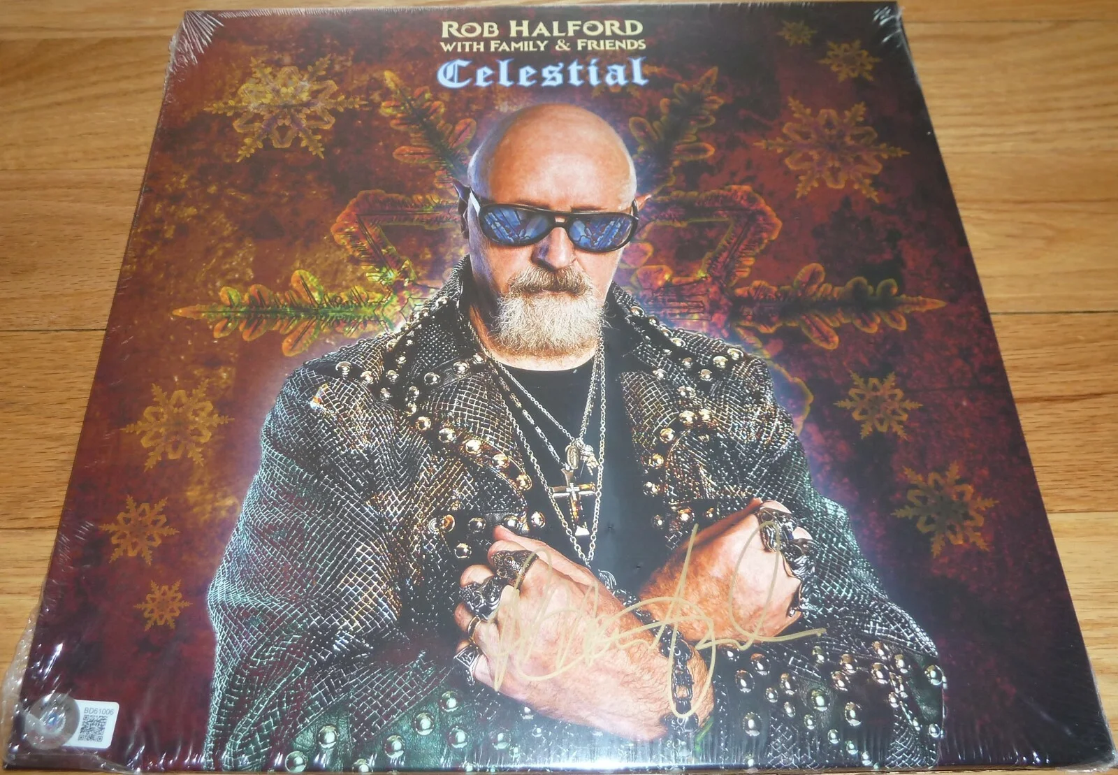 Rob Halford — BECKETT JUDAS PRIEST'S ROB HALFORD SIGNED CELESTIAL RECORD ALBUM BD61006, изображение 2