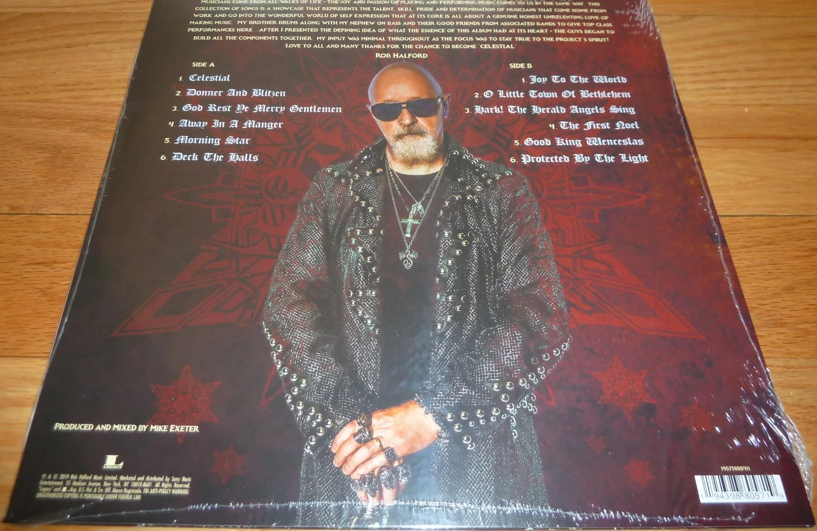 Rob Halford — BECKETT JUDAS PRIEST'S ROB HALFORD SIGNED CELESTIAL RECORD ALBUM BD61006, изображение 5