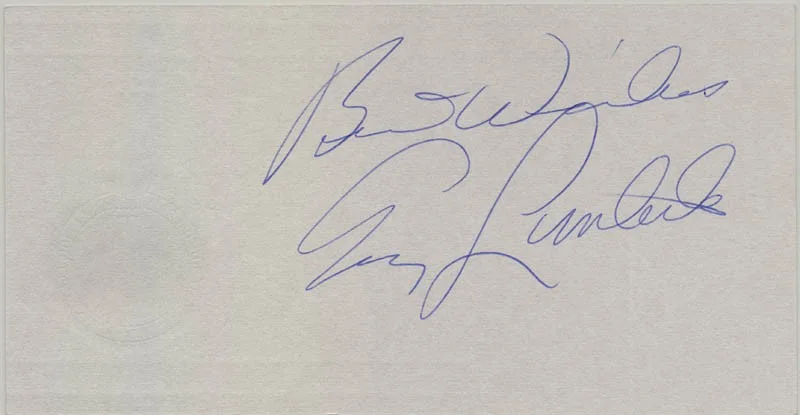 Guy A. Lombardo — GUY LOMBARDO ORCHESTRA (GUY A. LOMBARDO) - INAUGURAL TICKET SIGNED CIRCA 1965