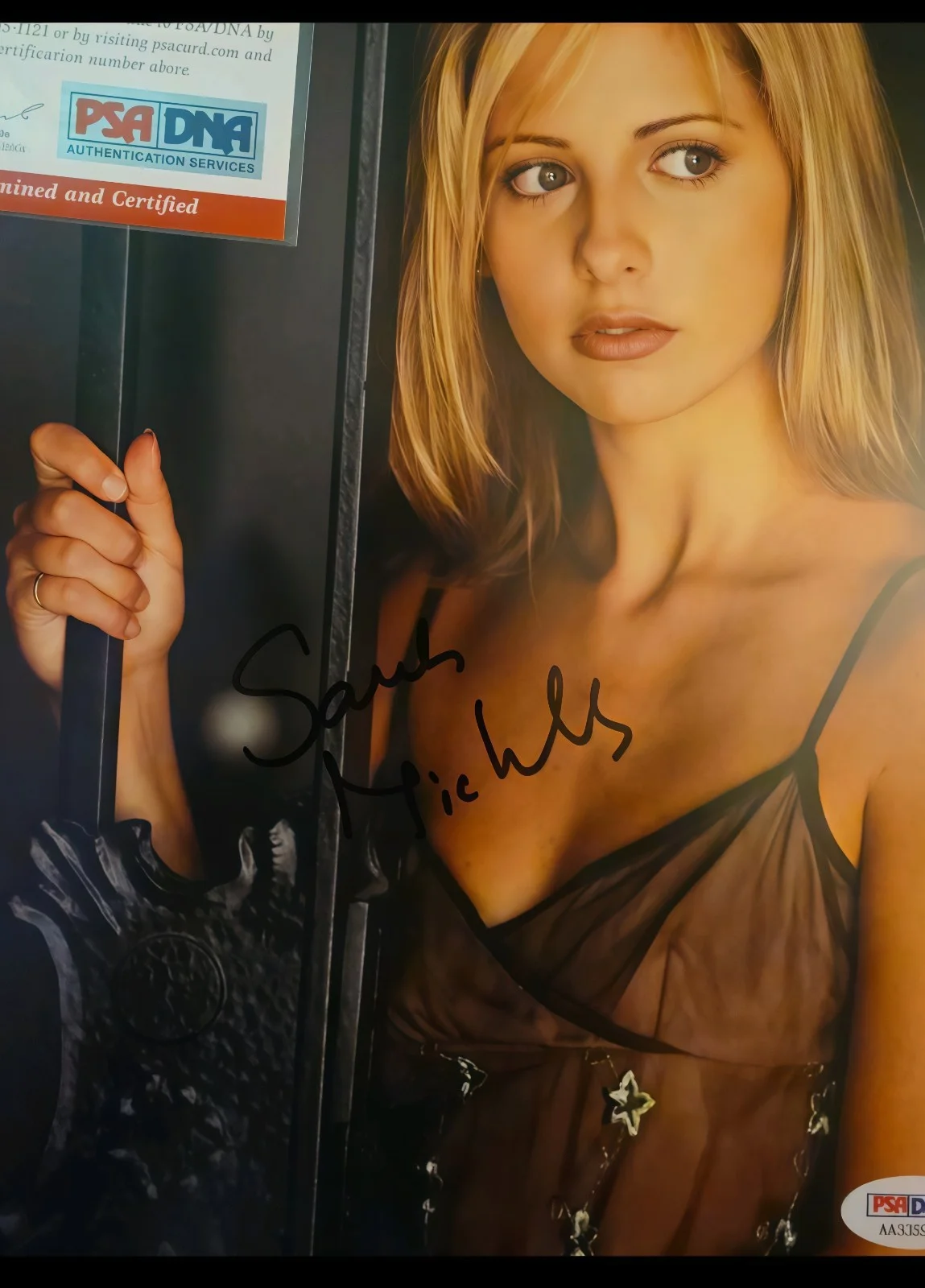 Sarah Michelle Gellar — Sarah Michelle Gellar Signed Autographed 8x10 Photo Beckett BAS, изображение 2