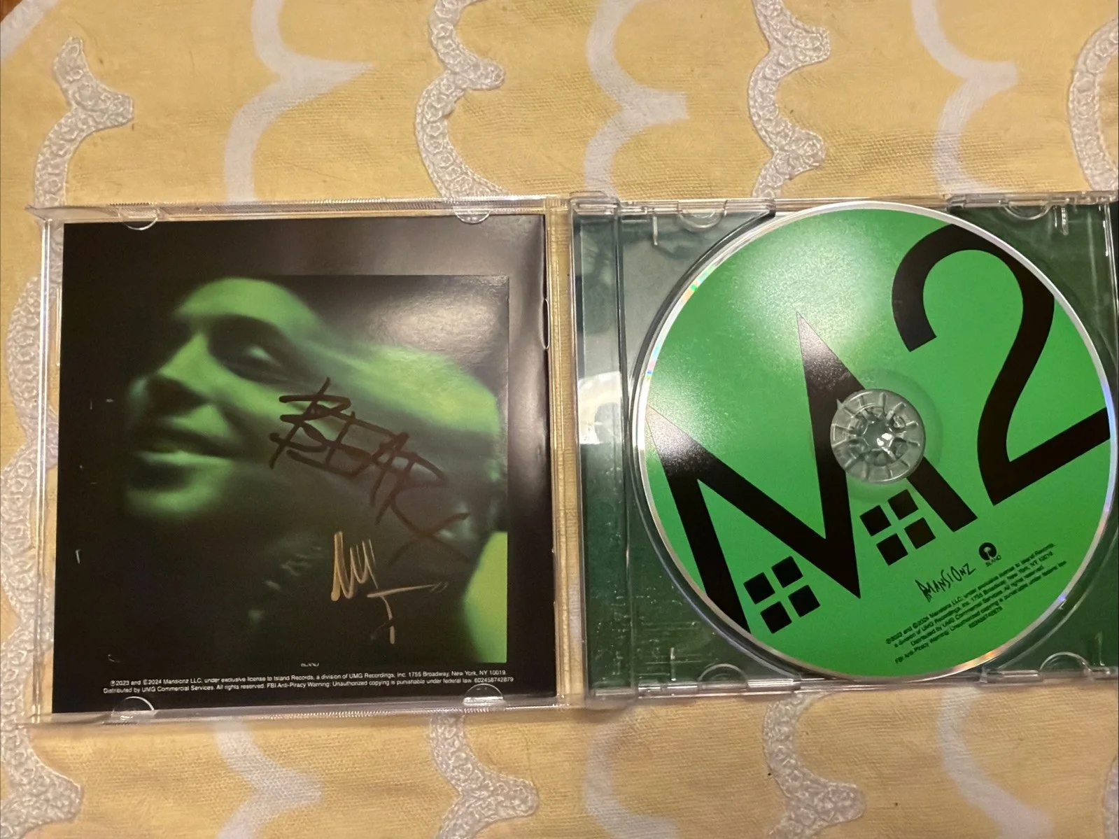 Mansion2 Mansionz 2 Signed Autographed ART Card And CD, image 2