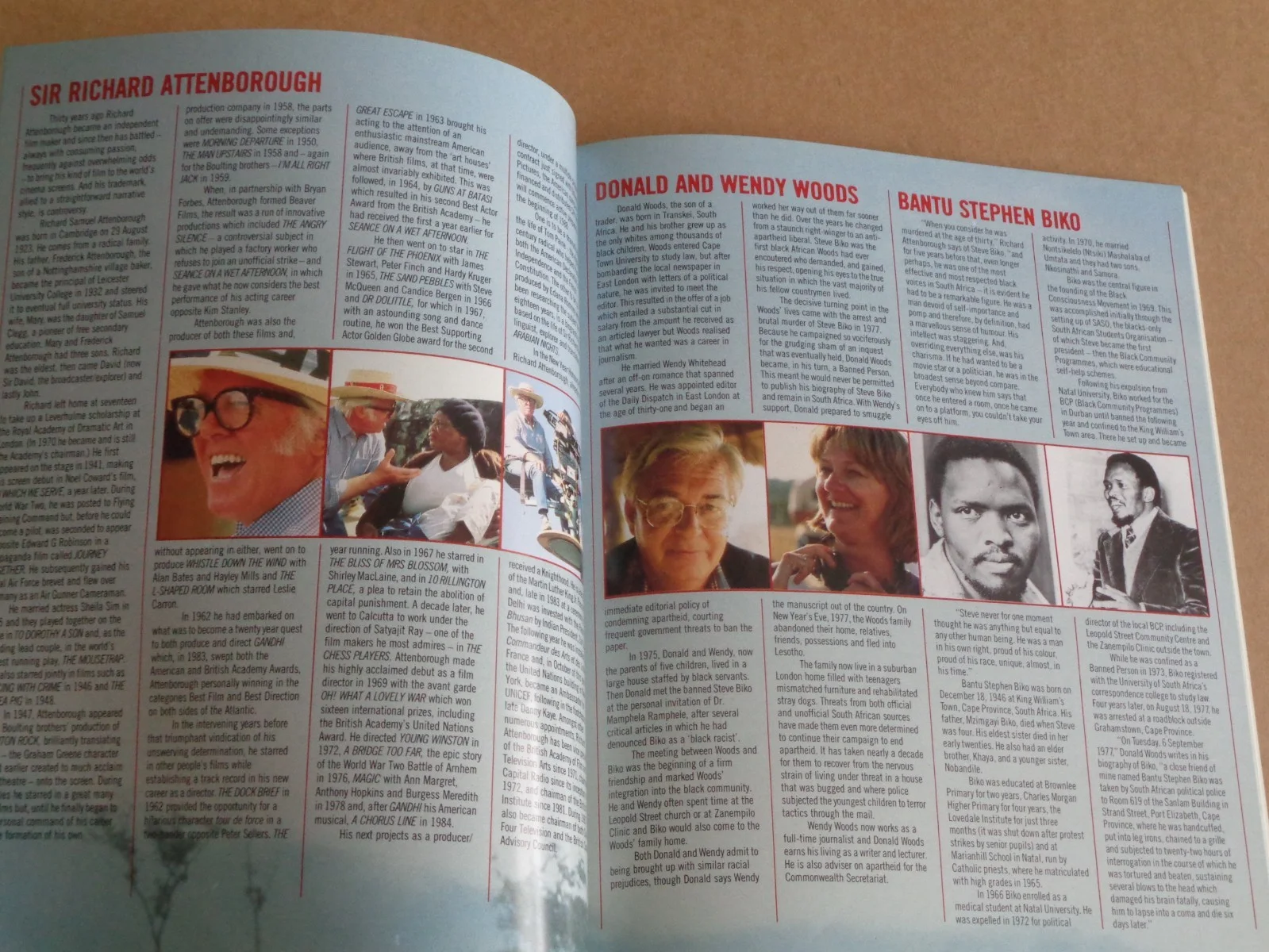 Denzil Washington - Cry Freedom - 1987 European Charity Premiere Brochure, изображение 4