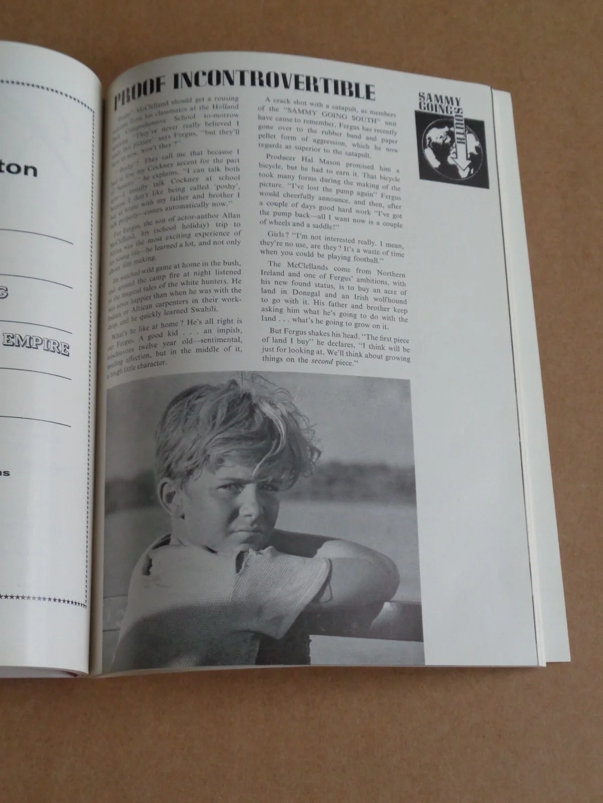 Edward G. Robinson - Sammy Going South - 1963 Royal Film Performance Brochure, изображение 5