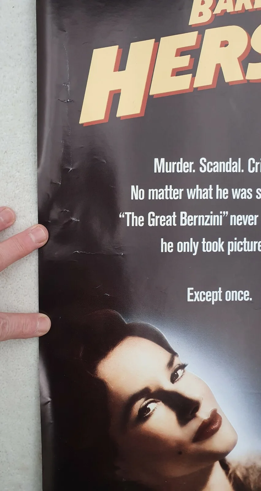 PUBLIC EYE ORIGINAL 1992 ROLLED UK QUAD POSTER 30x40 JOE PESCI, BARBARA HERSHEY, image 2