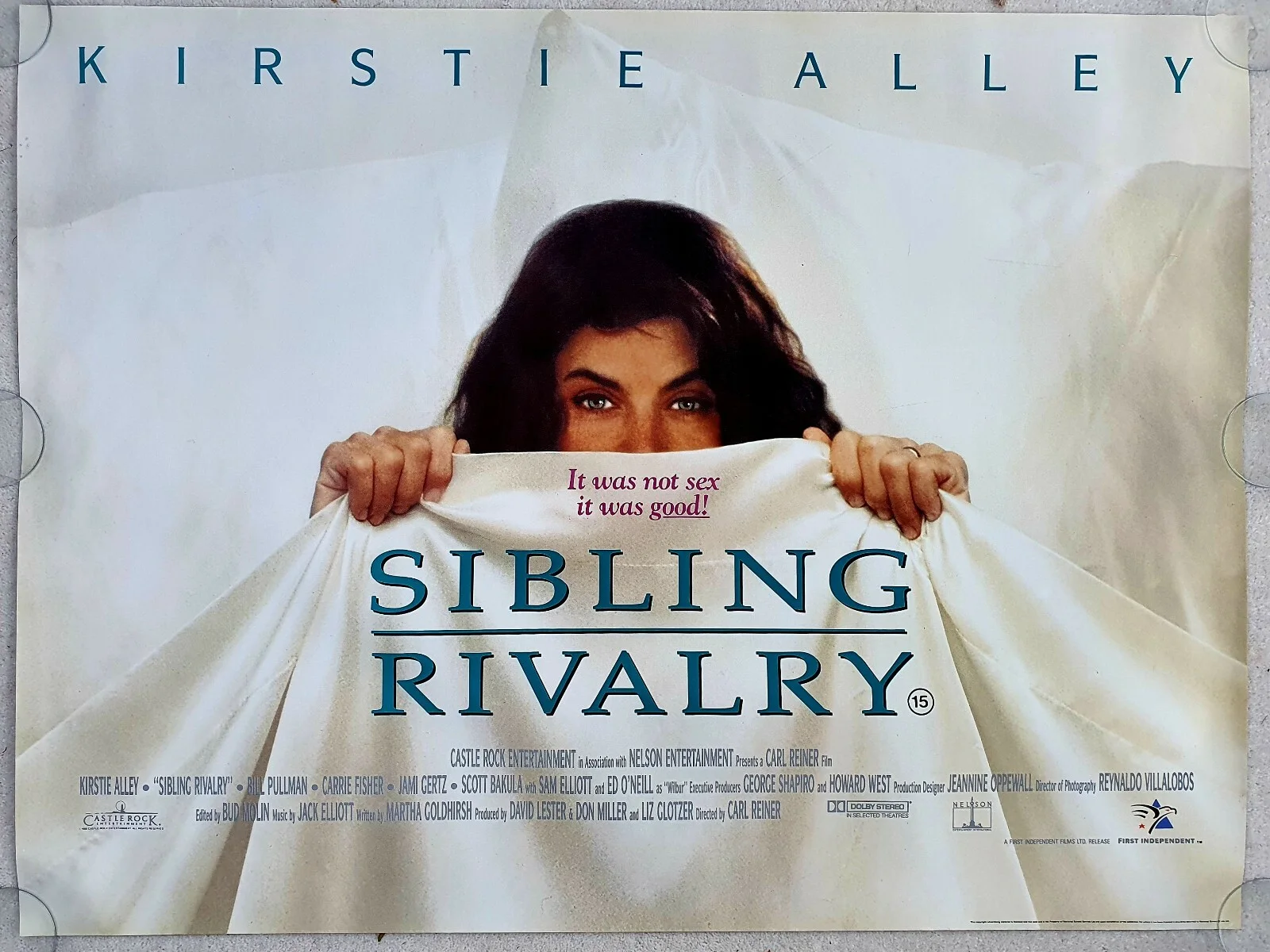 2 ROLLED KIRSTIE ALLEY UK QUAD 30"x40" POSTERS SIBLING RIVALRY LOOK WHOS TALKING, изображение 2