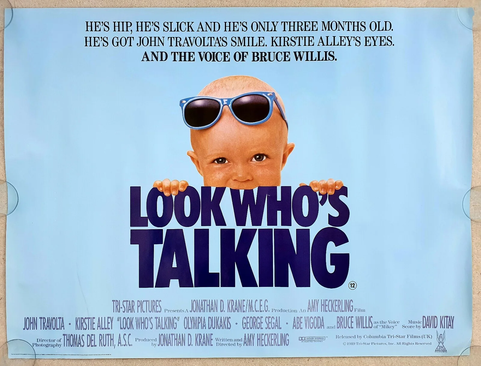 2 ROLLED KIRSTIE ALLEY UK QUAD 30"x40" POSTERS SIBLING RIVALRY LOOK WHOS TALKING, изображение 3