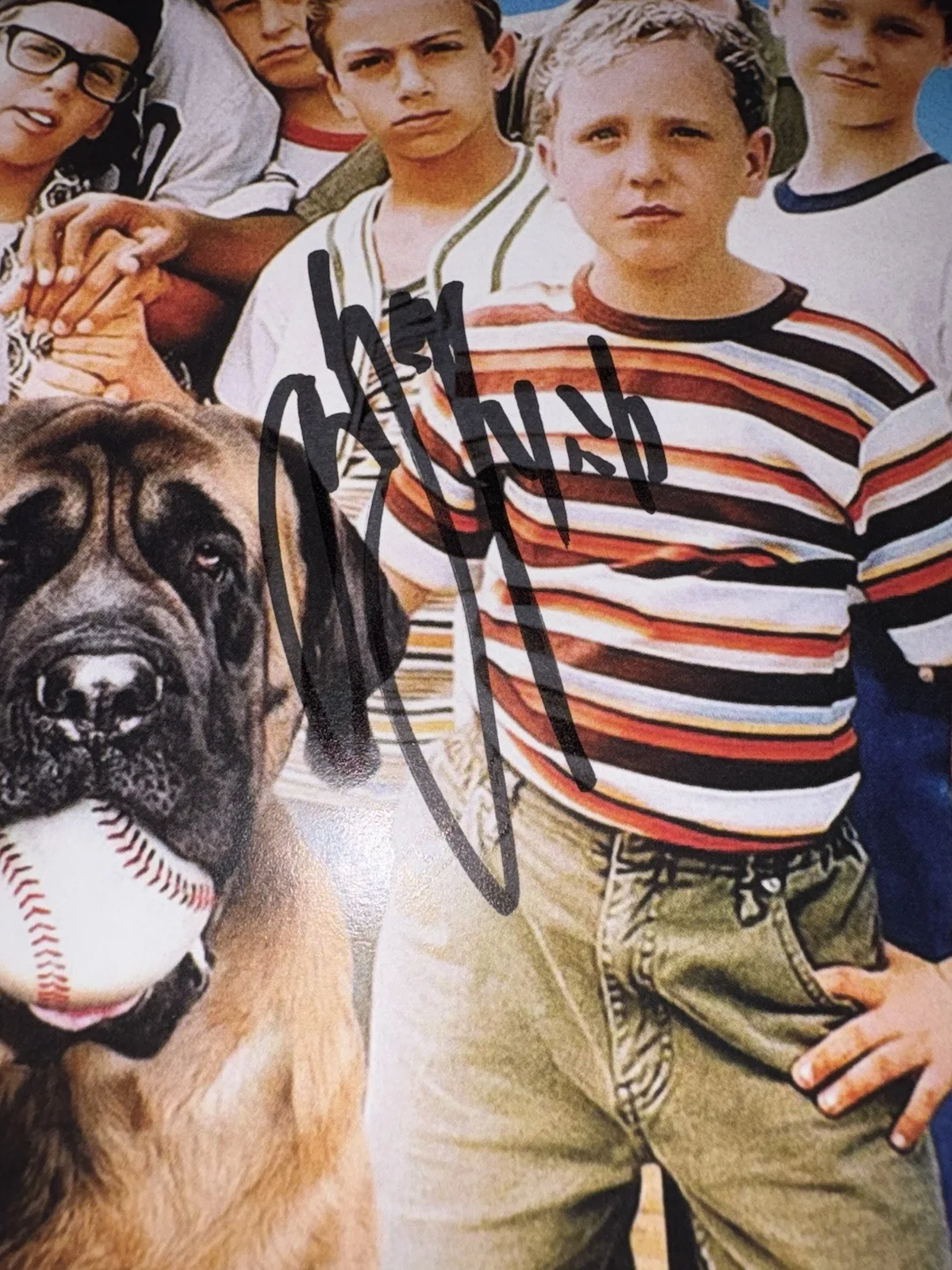 Marty York, Chauncey Leopardi — Sandlot 11 x 17 Movie Poster Signed / Autographed By Squints, Yeah-Yeah COA, изображение 2