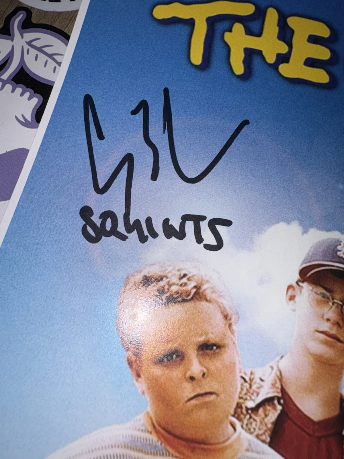 Marty York, Chauncey Leopardi — Sandlot 11 x 17 Movie Poster Signed / Autographed By Squints, Yeah-Yeah COA, изображение 3