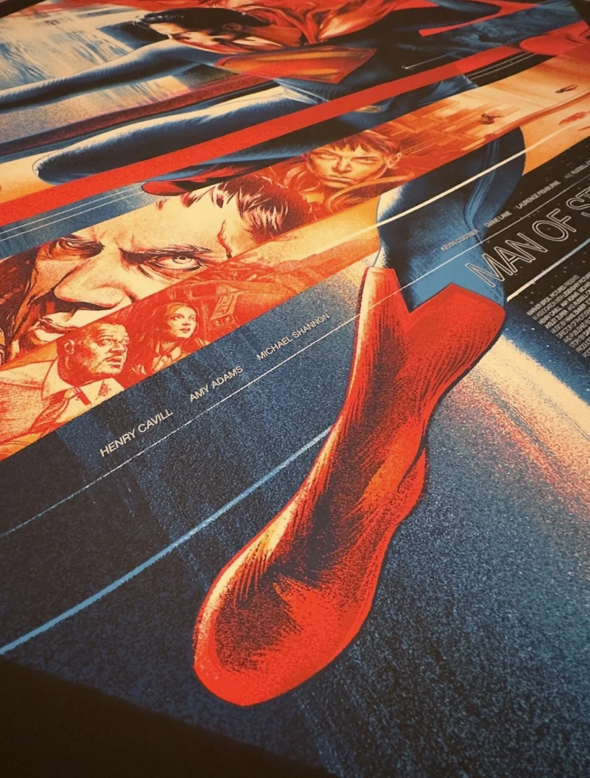 Man of Steel 36 x 24 Screen Print Poster by Martin Ansin Superman Henry Cavill, изображение 3