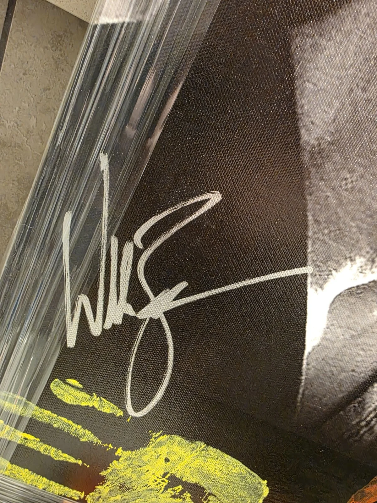 Cast — William Zabka & Martin Kove Cobra Kai Signed 16x22 Canvas JSA The Karate Kid, image 3