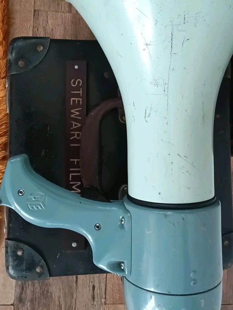 Rare PYE Transhailer in Stewart Films Ltd Leather Trunk Huge Directors Megaphone, image 3