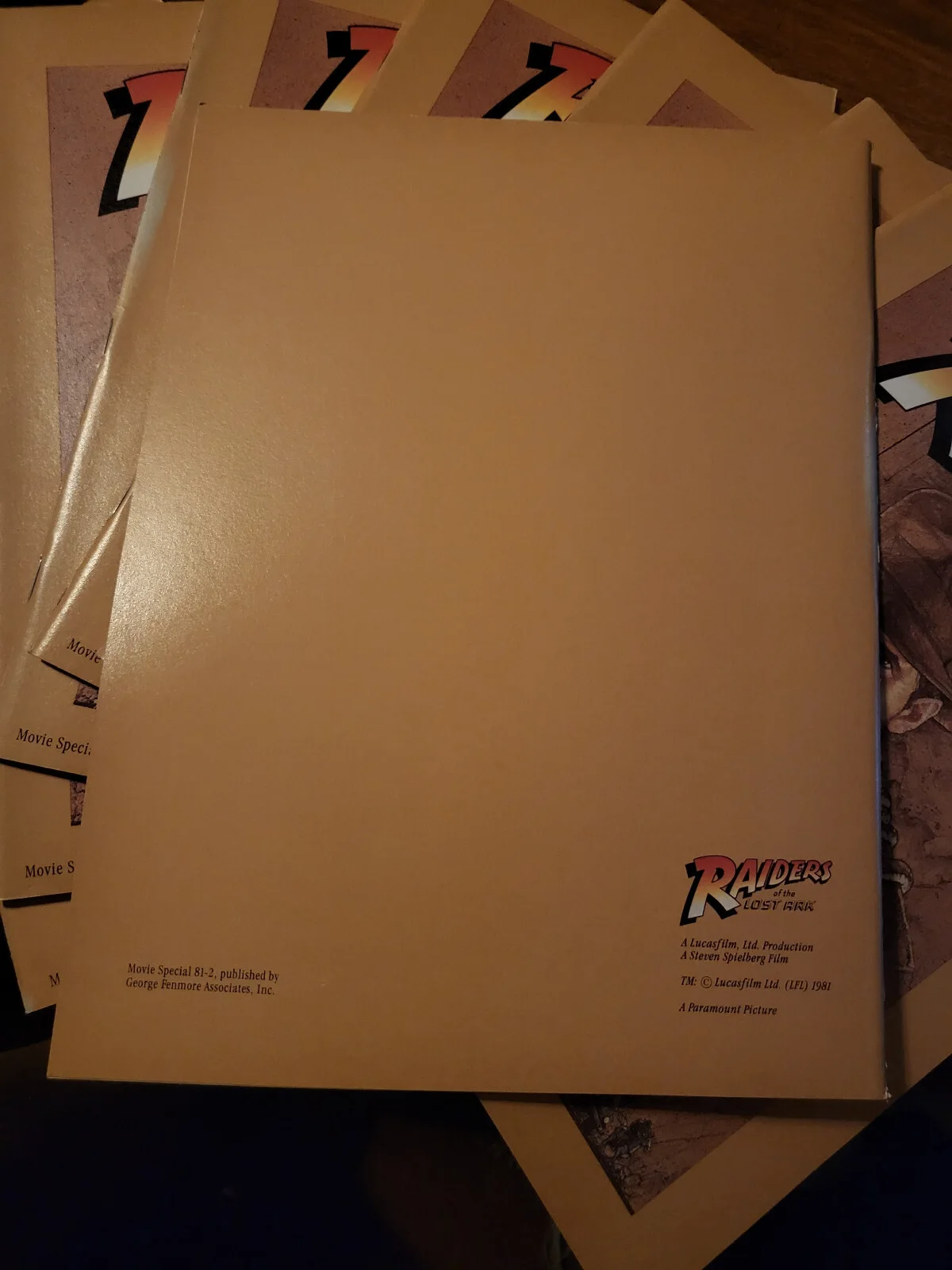 PRISTINE CONDITION Raiders Of The Lost Ark Original UK 1981 Film Programme b, изображение 2