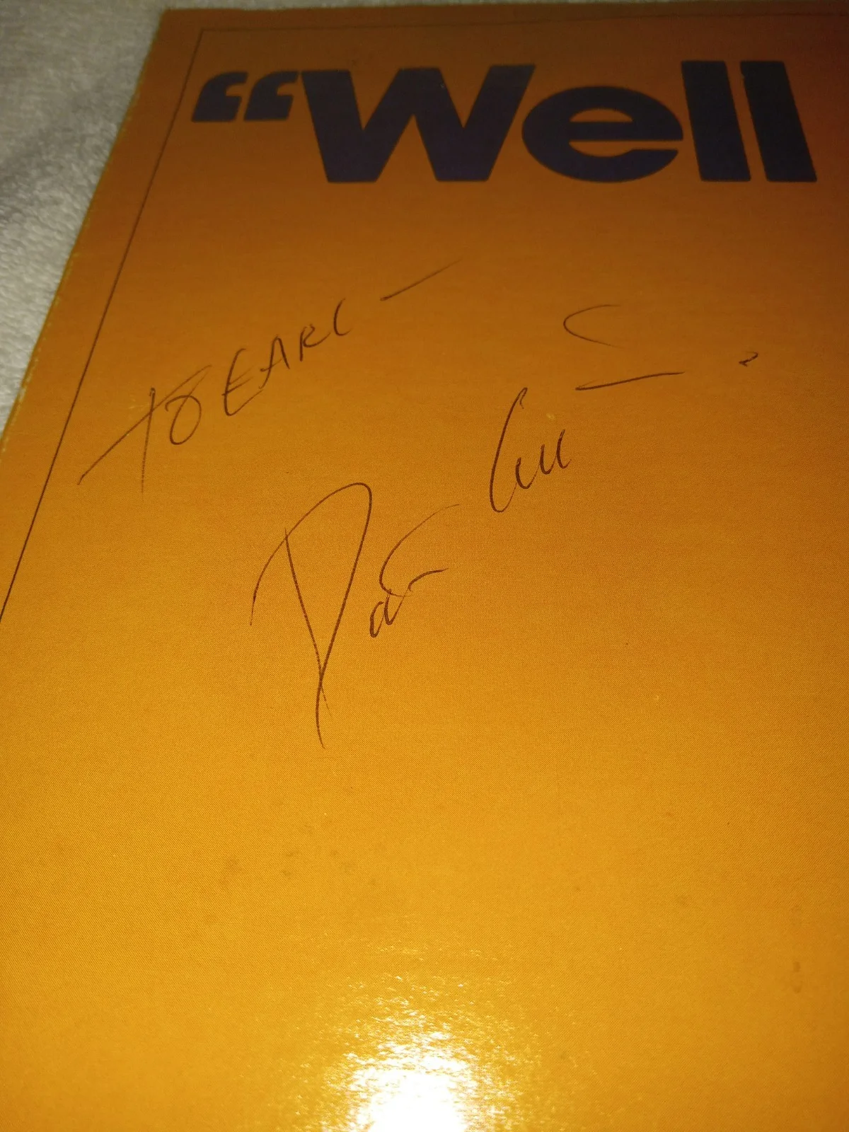 RARE Motel Hell Actor Trooper Dick Curtis Signed Auto "Well Now" Record Album, изображение 3
