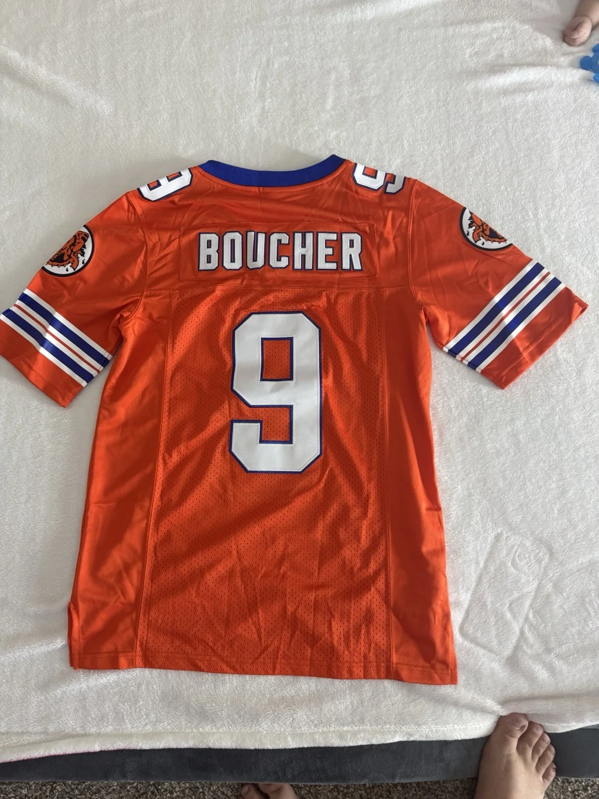 Bobby Boucher #9 The Waterboy Orange Football Jersey Movie Replica, изображение 2