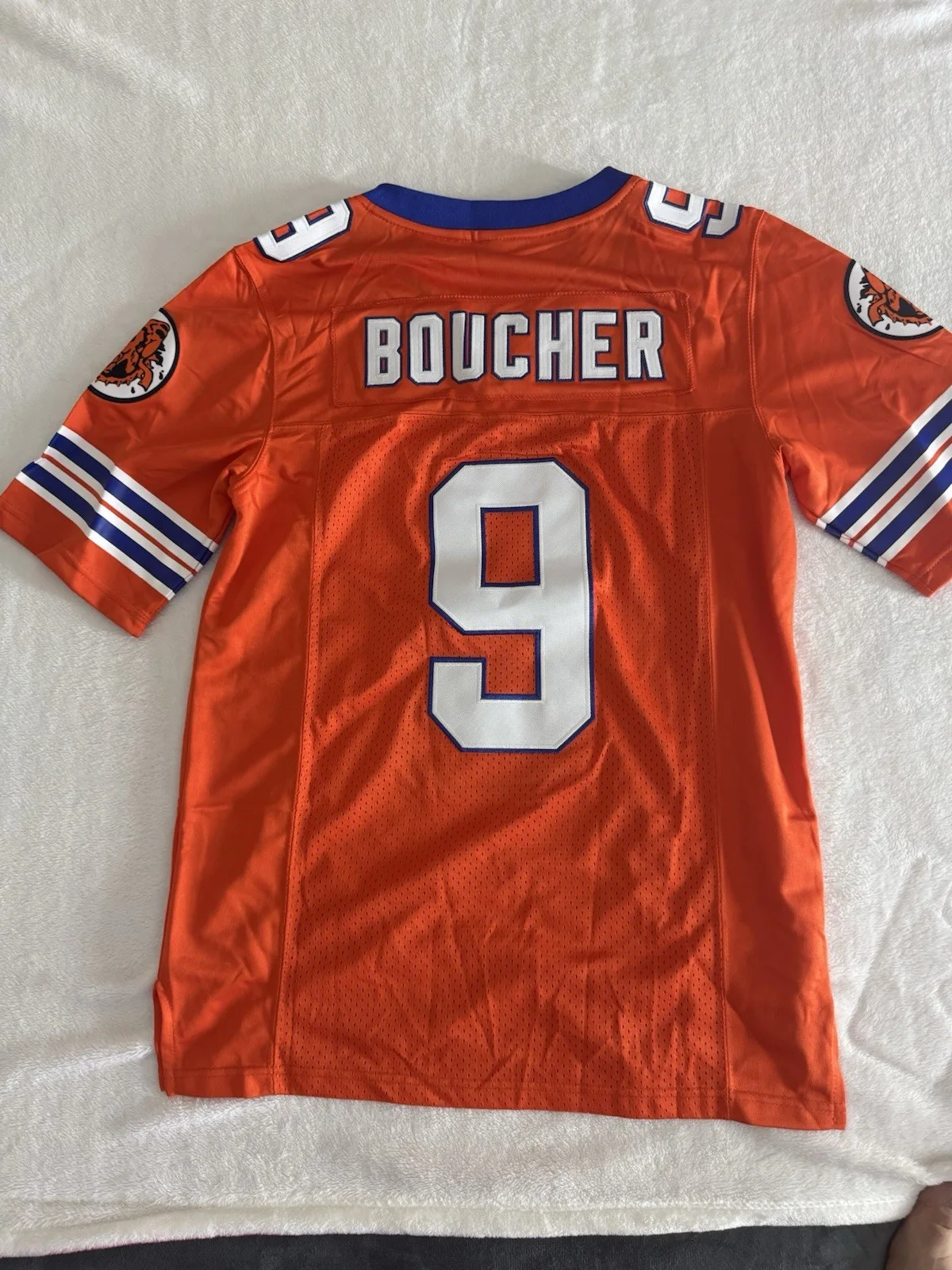 Bobby Boucher #9 The Waterboy Orange Football Jersey Movie Replica, изображение 3
