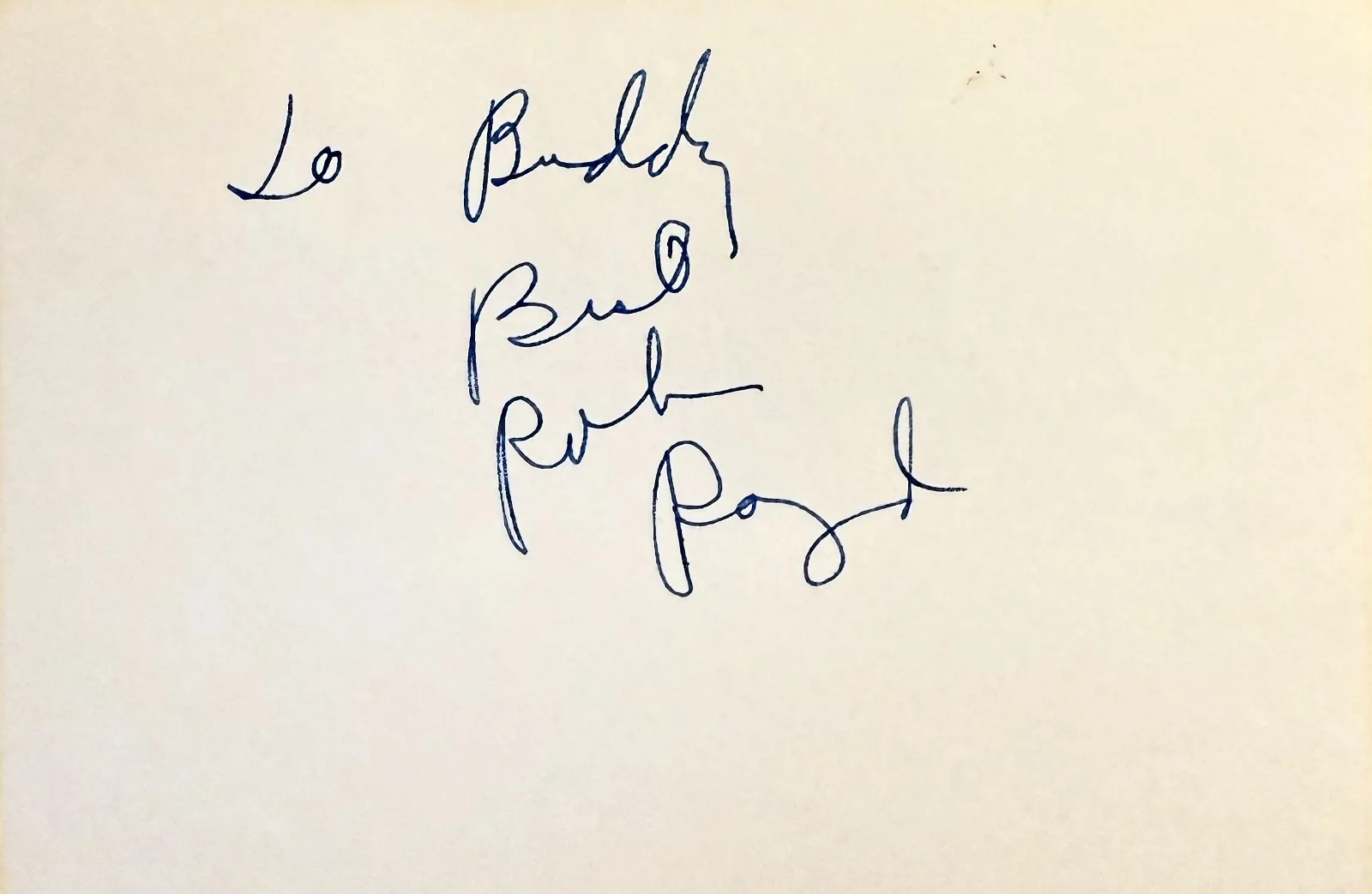 Robin Raymond — ROBIN RAYMOND Signed Autographed 4" x 6" INDEX CARD Girls in Chains Johnny Eager, изображение 3