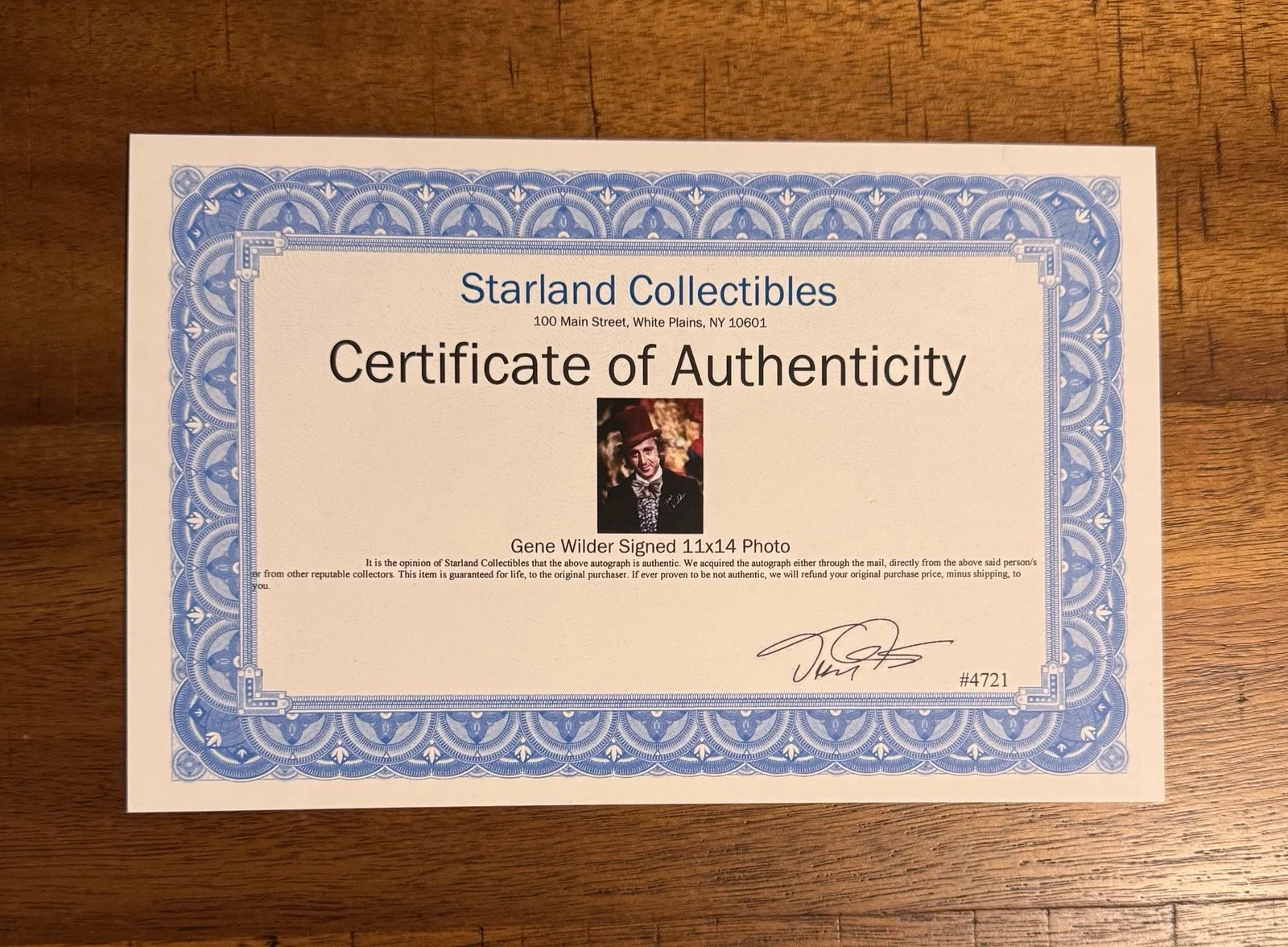 Gene Wilder — GENE WILDER AUTOGRAPH SIGNED 11x14 WILLY WONKA AND THE CHOCOLATE FACTORY- COA ✨, изображение 2