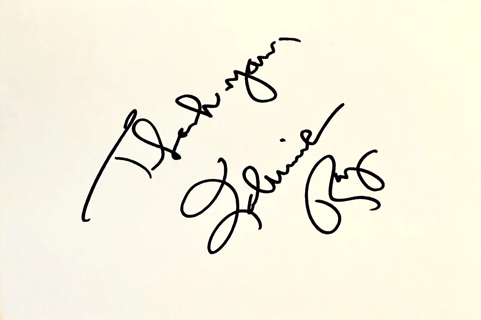 JOHNNIE RAY Signed Autographed 4x6 INDEX CARD All of Me Just Walking in the Rain, изображение 2