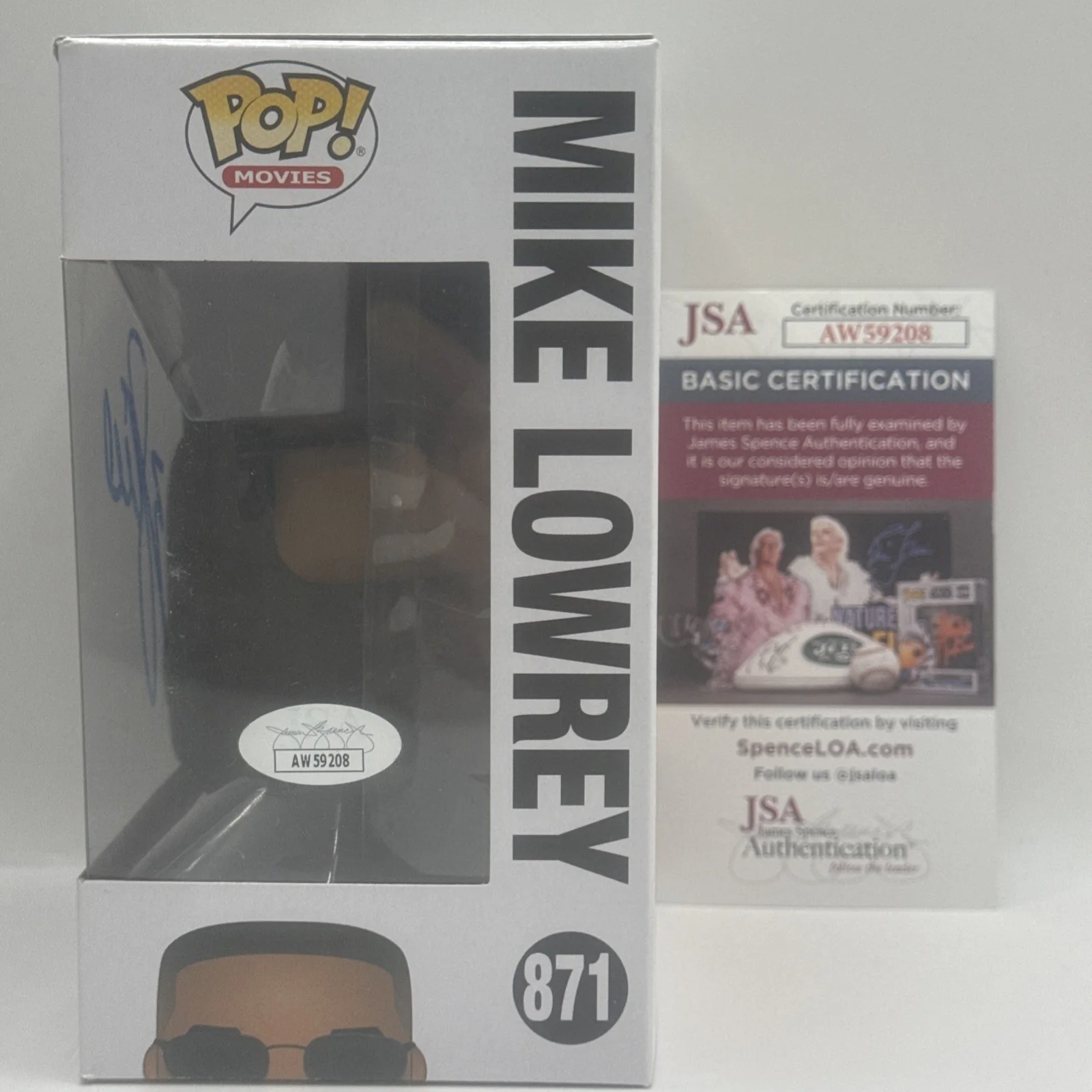 Will Smith — Will Smith Signed Autographed Funko Pop 871 Mike Lowrey Bad Boys JSA COA MIB, image 2