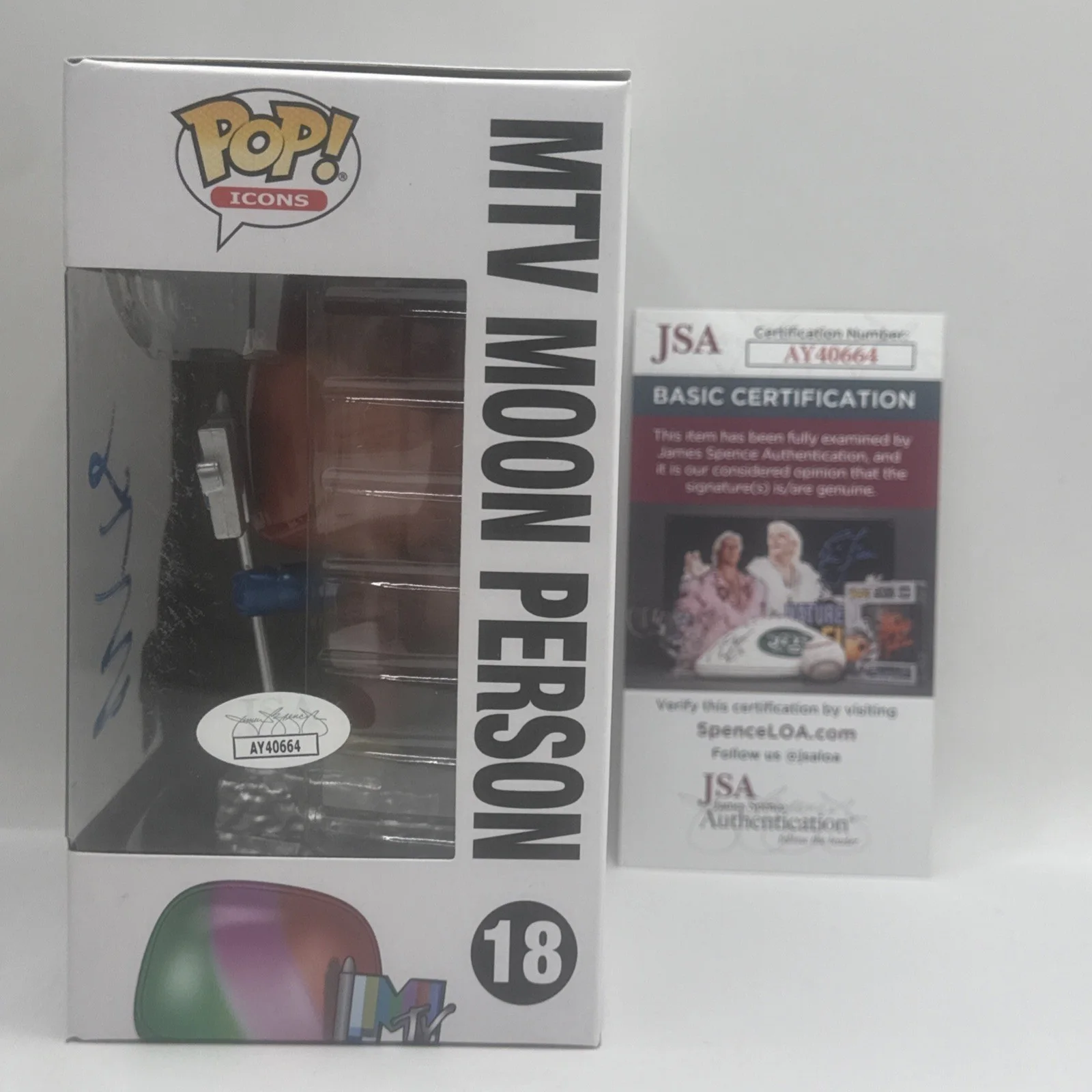 megan thee stallion signed Funko Pop MTV MOONMAN VMA AWARDS WAP CARDI JSA COA, изображение 2