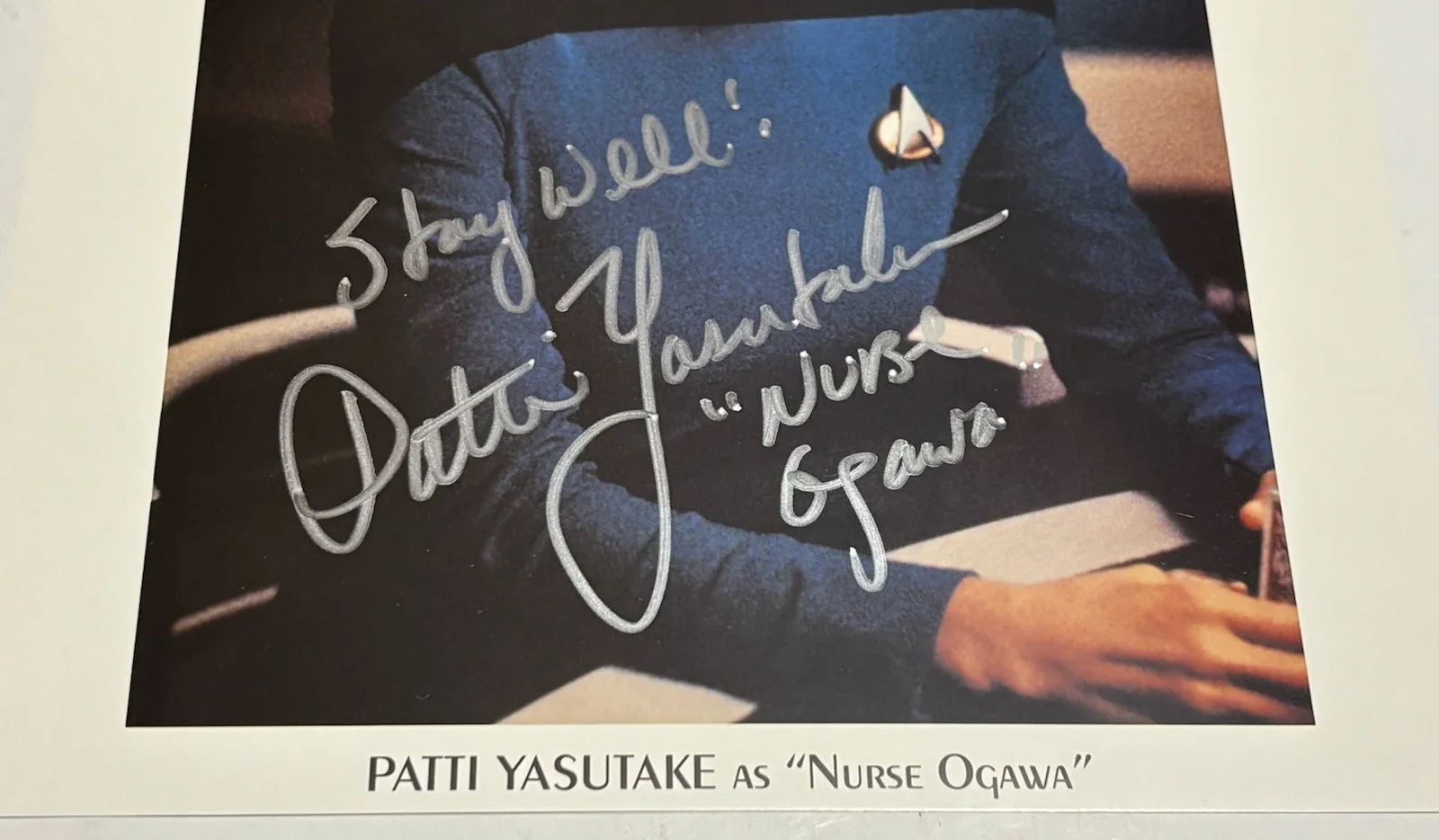 Patti Yasutake Signed 8x10 Photo Star Trek, Nurse Ogawa, изображение 3