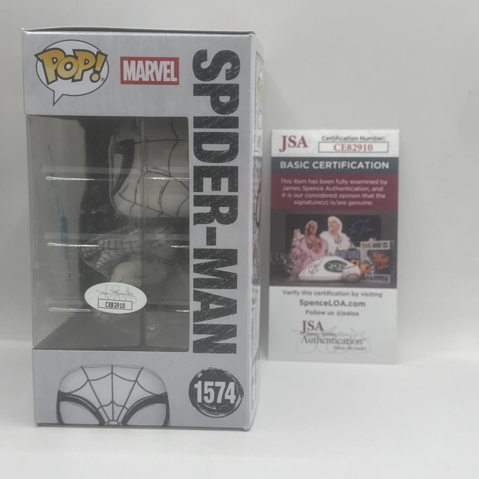Andrew Garfield Signed Funko Pop Spider-Man 1574 Comic JSA COA AUTOGRAPH Marvel, image 2