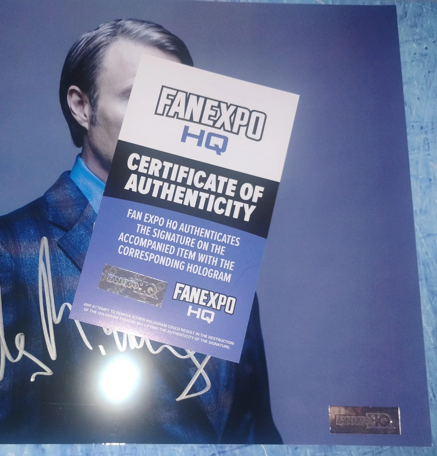 Mads Mikkelsen Hand Signed Autograph 8x10 Photo COA Hannibal NO US TARIFFS, изображение 4