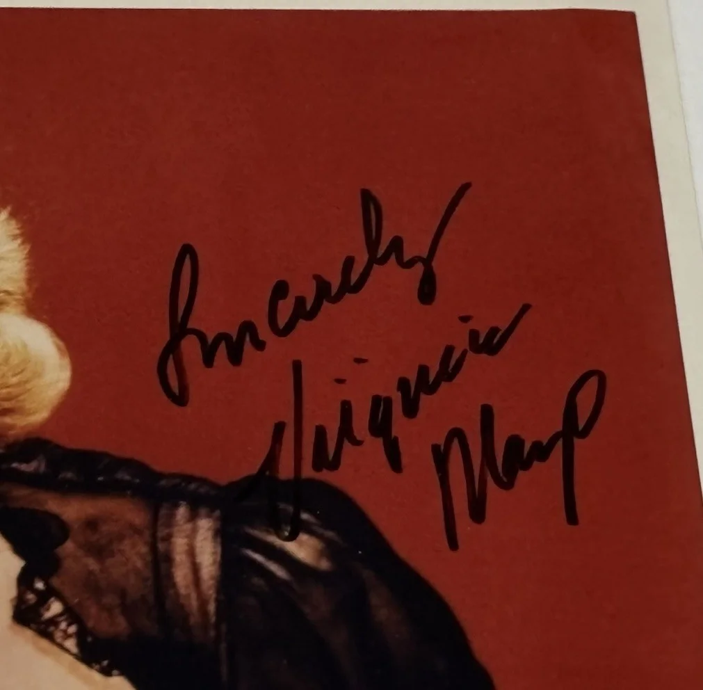 Vintage VIRGINIA MAYO Signed Autographed 8x10 Color Photo, изображение 2