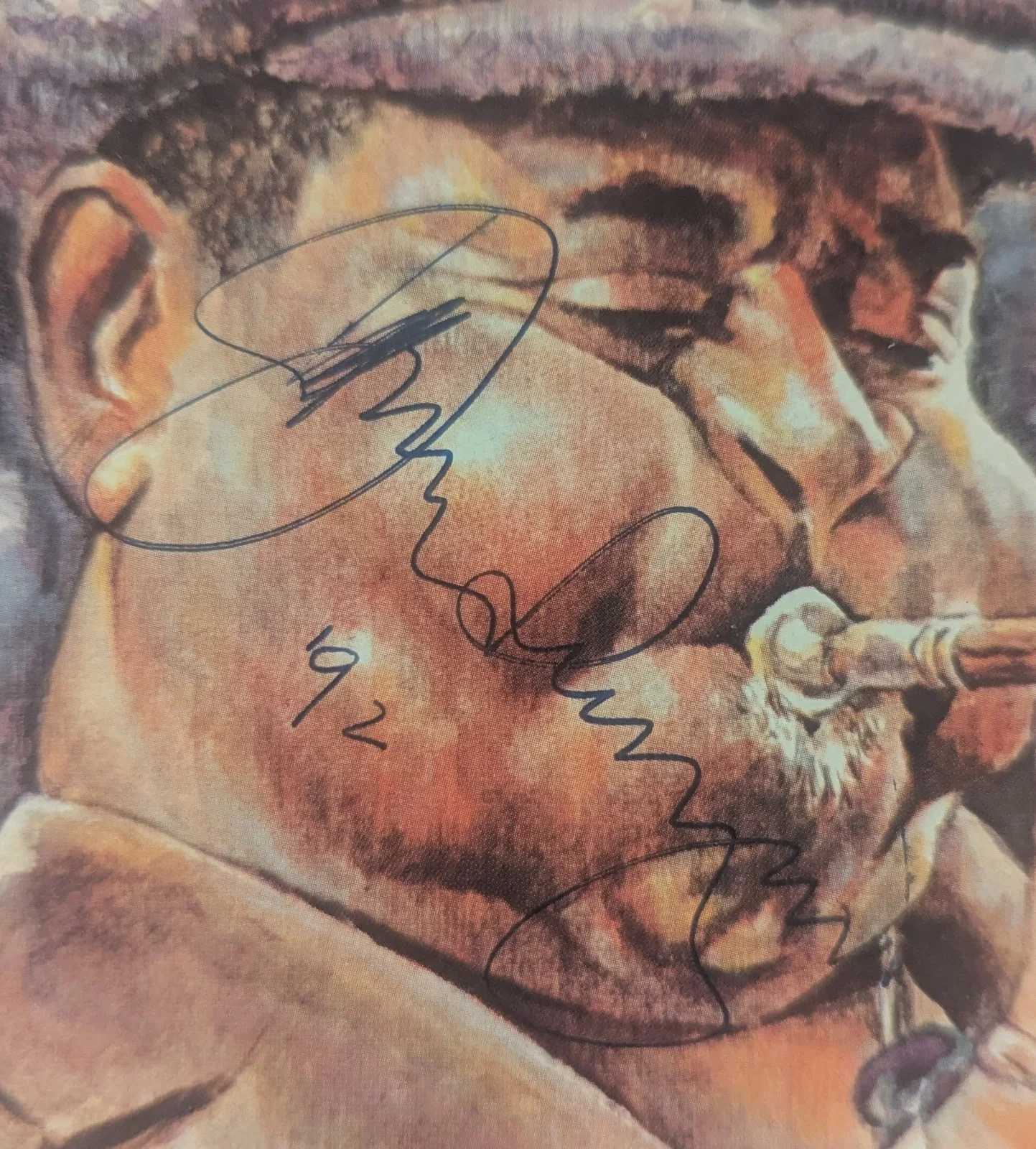 Dizzy Gillespie - Autographed Blue Note Menu - Signed in NYC 1992 - Jazz Trumpet, image 2