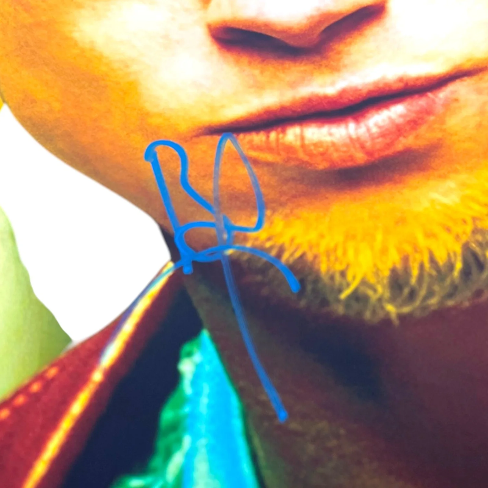 BRAD PITT SIGNED FIGHT CLUB 12X18 MOVIE POSTER PHOTO BECKETT BAS COA, изображение 2