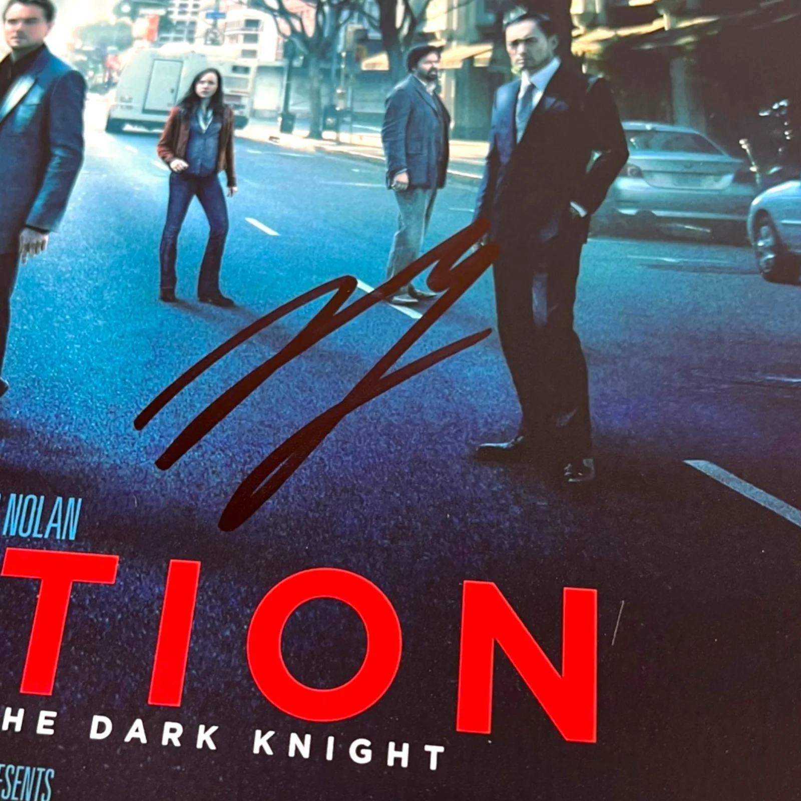 LEONARDO DICAPRIO — LEONARDO DICAPRIO SIGNED INCEPTION 12X18 MOVIE POSTER PHOTO BECKETT BAS COA, изображение 2