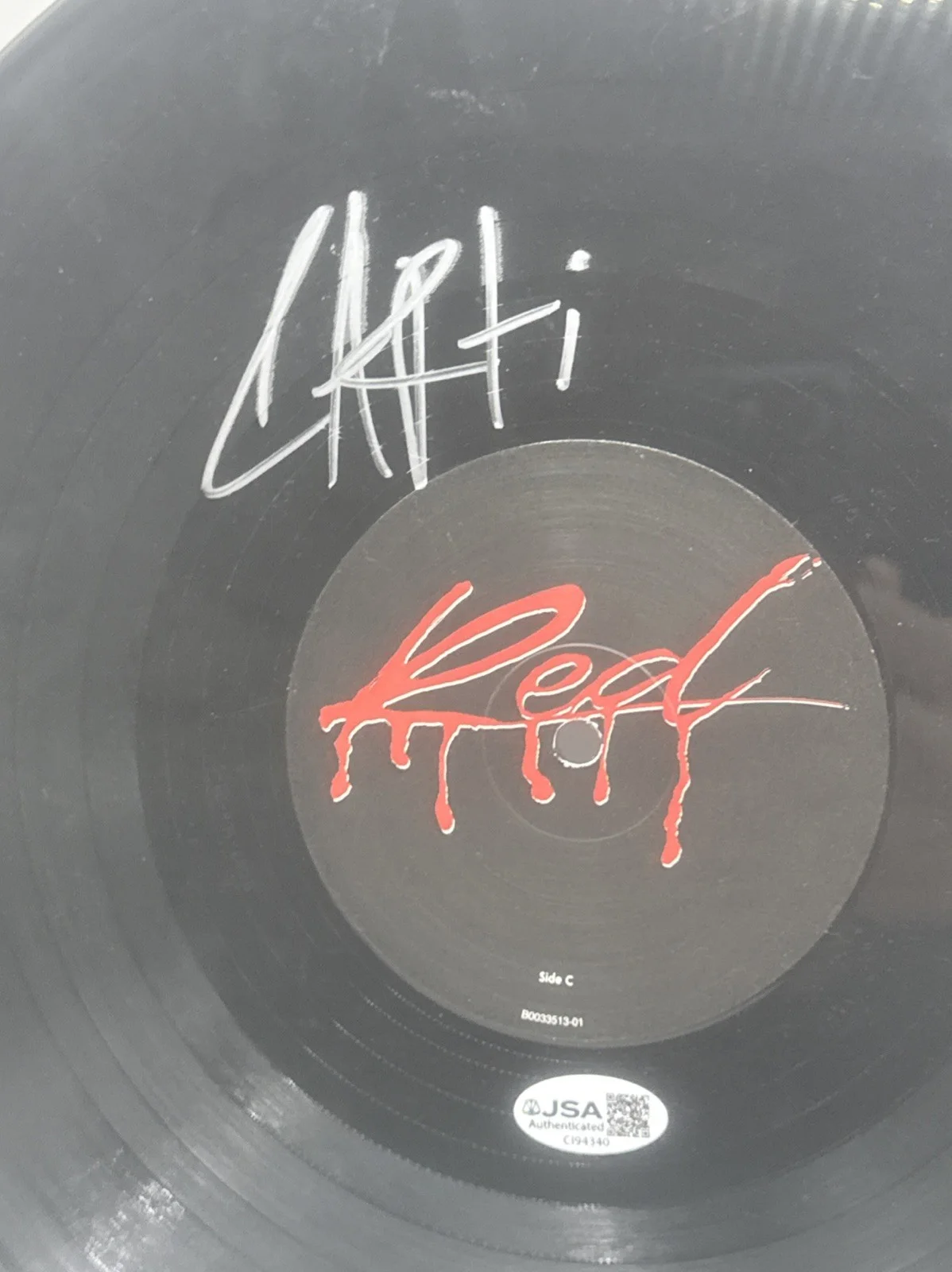 PLAYBOI CARTI SIGNED AUTOGRAPHED WHOLE LOTTA RED VINYL RECORD AUTHENTIC JSA COA, изображение 2