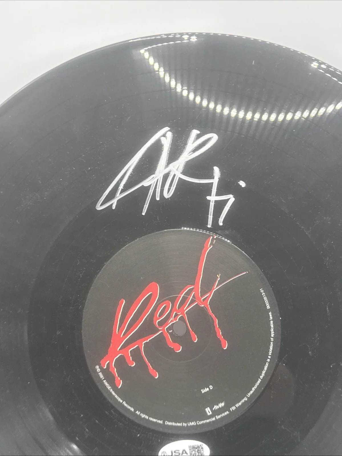 PLAYBOI CARTI SIGNED AUTOGRAPHED WHOLE LOTTA RED VINYL RECORD AUTHENTIC JSA COA, image 2