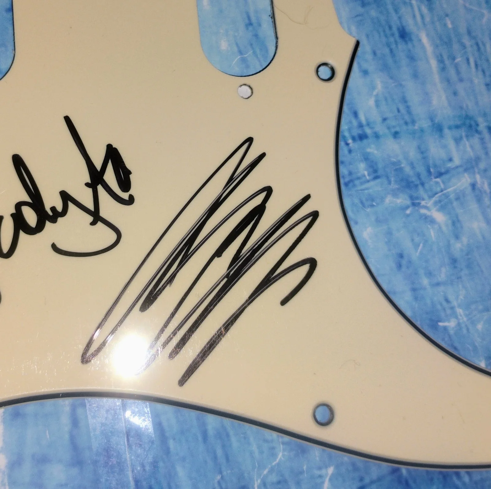 Lady Antebellum Band Signed Guitar Pick Guard COA Hillary Scott NO US TARIFFS, image 3