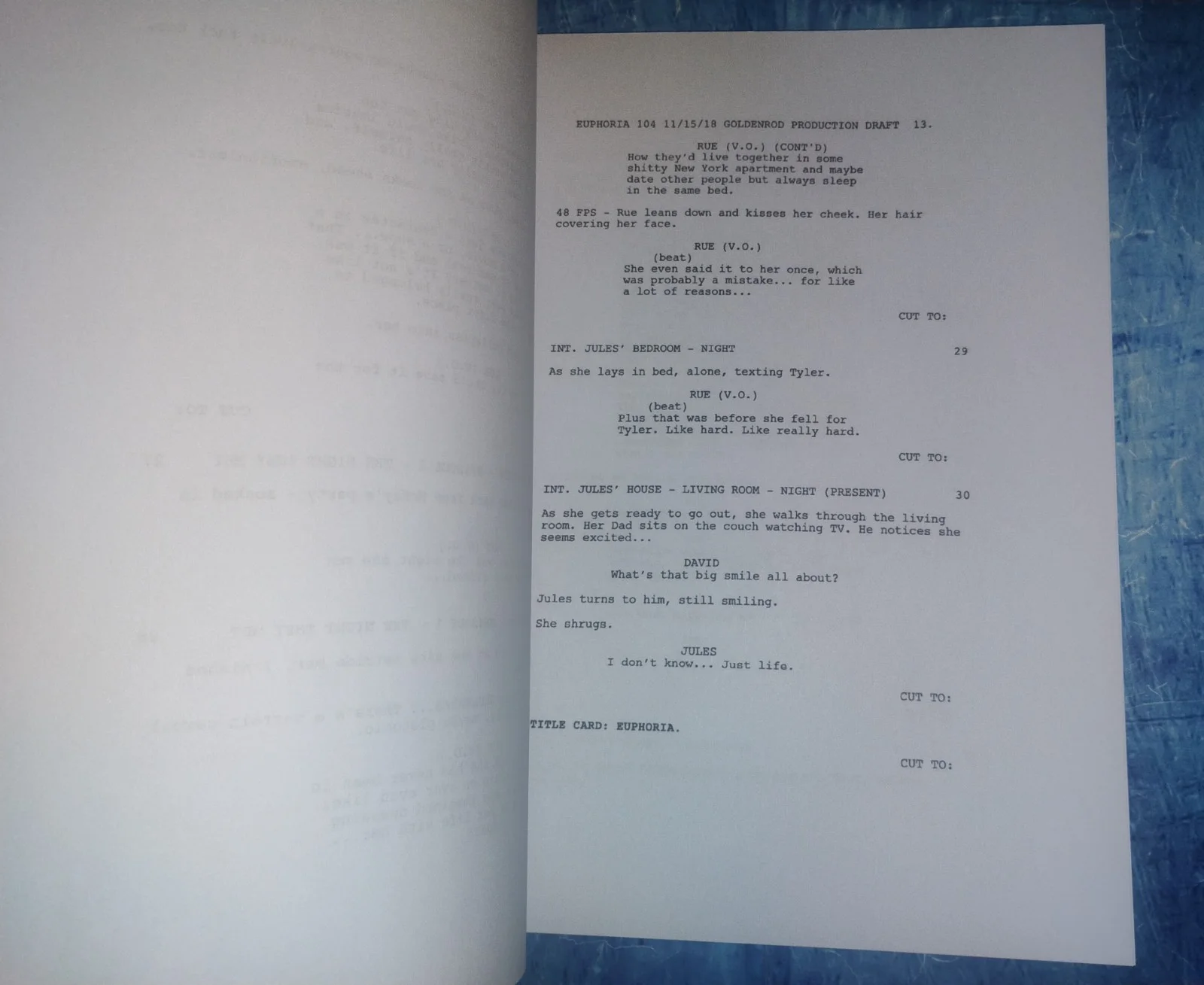 Eric Dane Hand Signed Autograph Euphoria Script COA Shook Ones NO US TARIFF, image 4