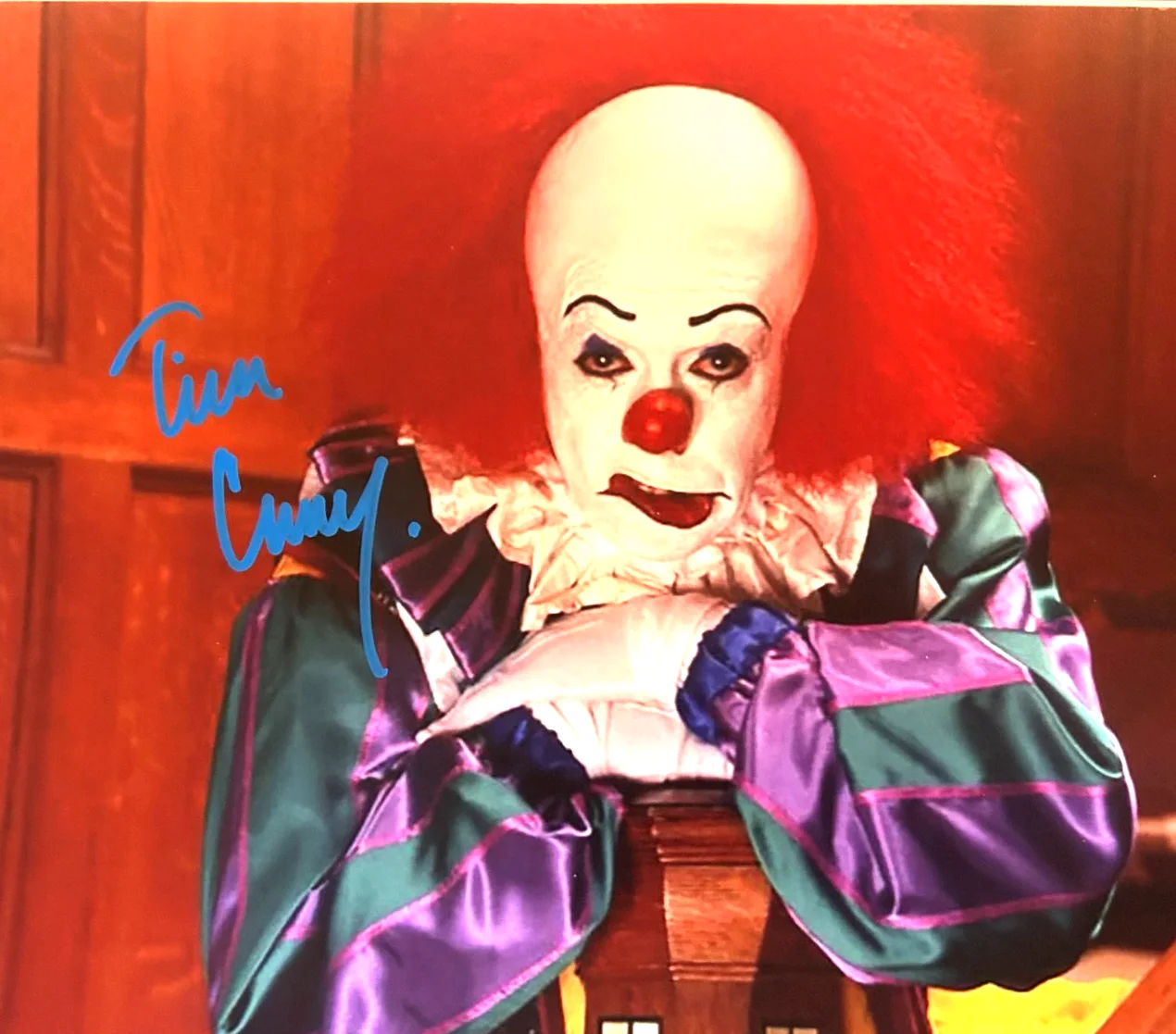Tim Curry — TIM CURRY Signed (Pennywise: IT) 8x10" Original Authentic Autograph w/COA, image 3