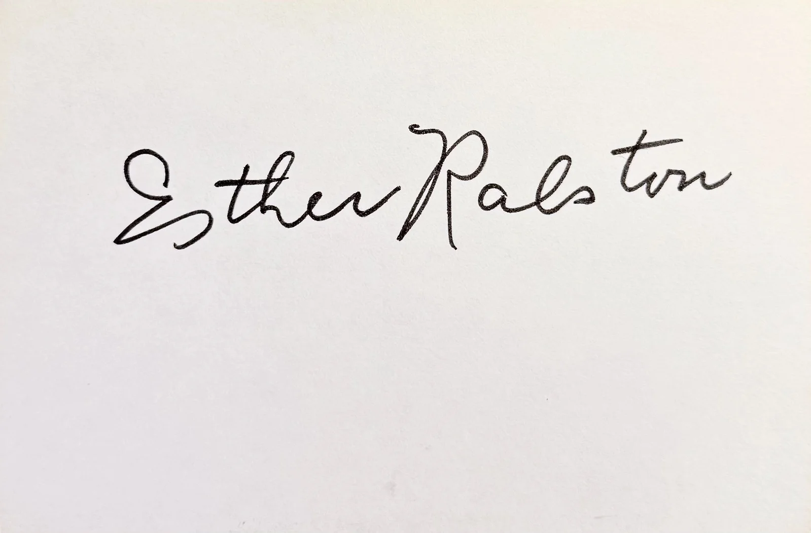 Esther Ralston — ESTHER RALSTON Signed Autographed 4x 6 INDEX CARD To The Last Man Lonely Wives, изображение 3
