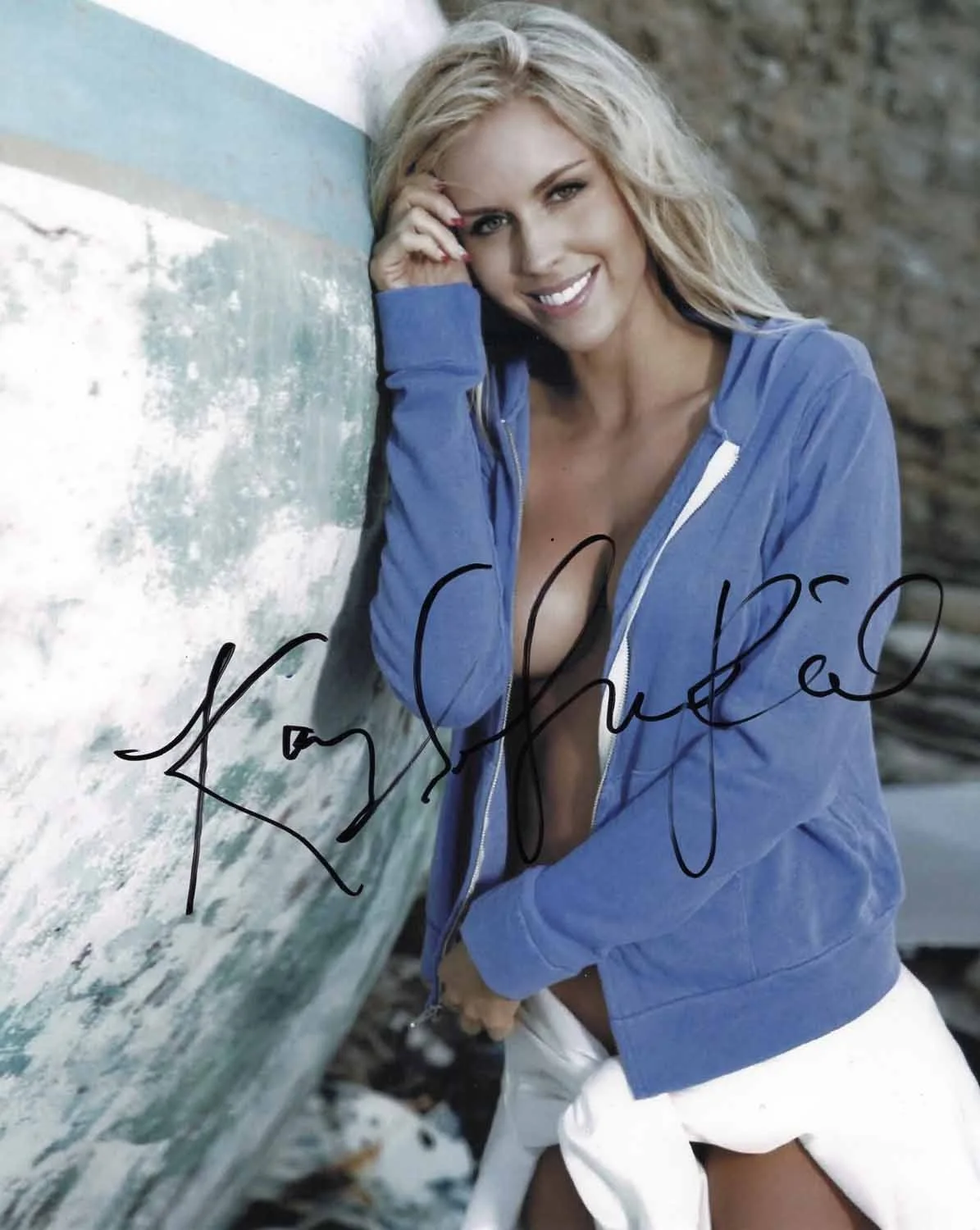 Kayla Rae Reid — Playboy Model Kayla Rae Reid Signed 8x10 Photo COA Proof Photo 4