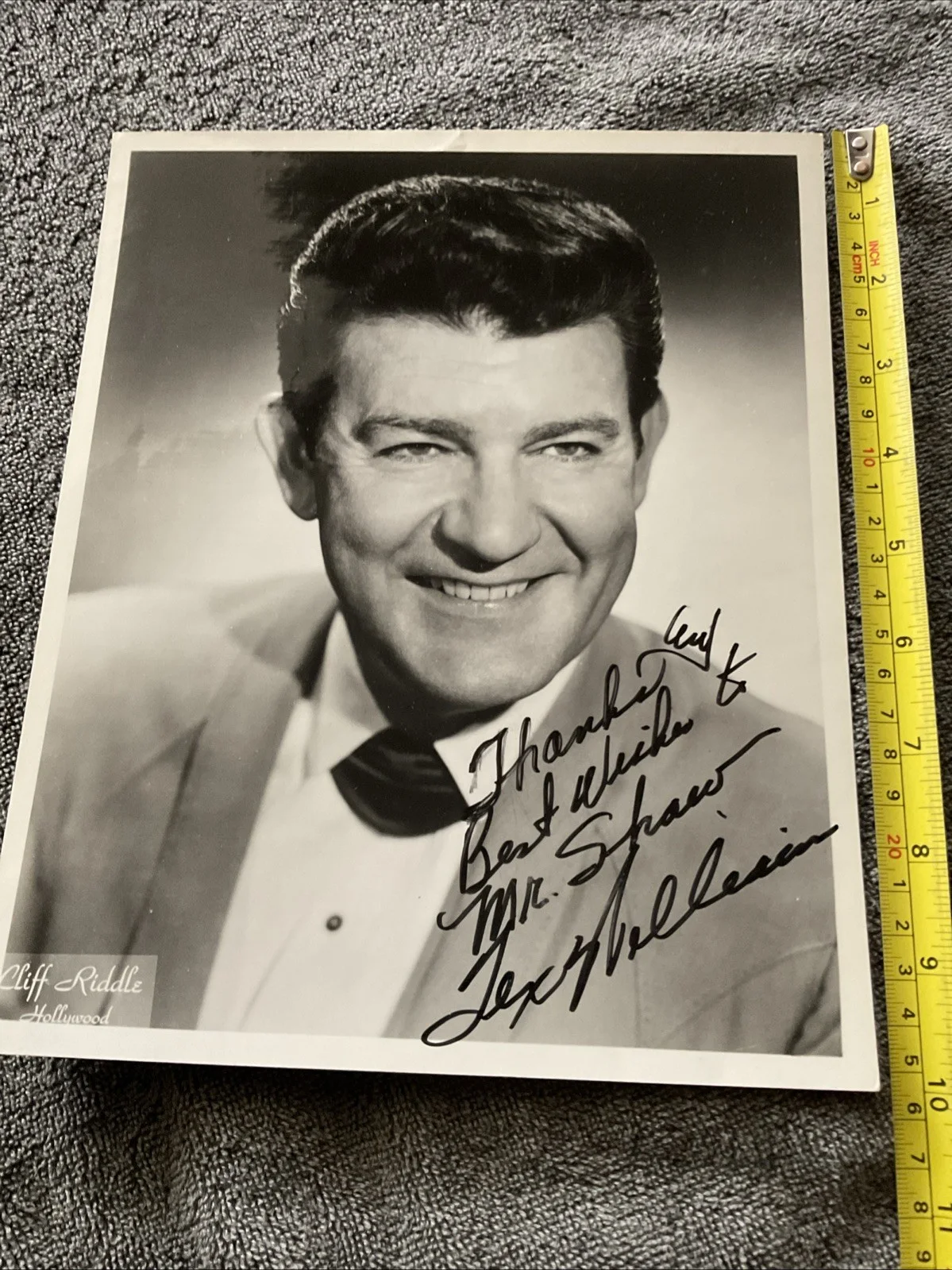 8x10 Tex Williams signed photo Western Swing Singer. Smoke, Smoke, Smoke, image 2
