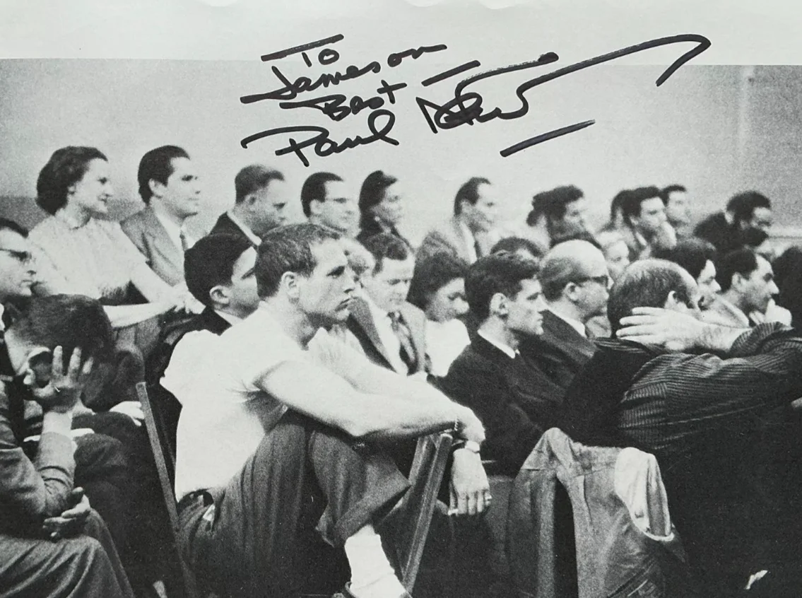 Paul Newman at Actor's Studio ~ Signed Autographed Picture ~ Eve Arnold NYC 1959, image 2