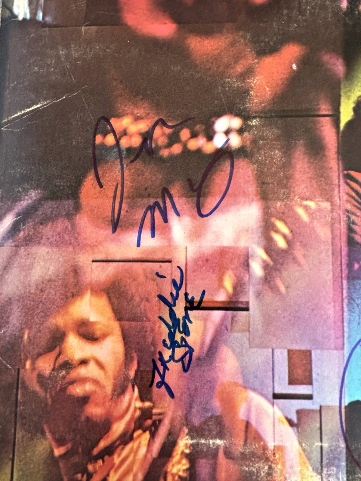 SLY AND THE FAMILY STONE Signed STAND Vinyl RECORD JSA COA By 4 ROBINSON Martini, изображение 3