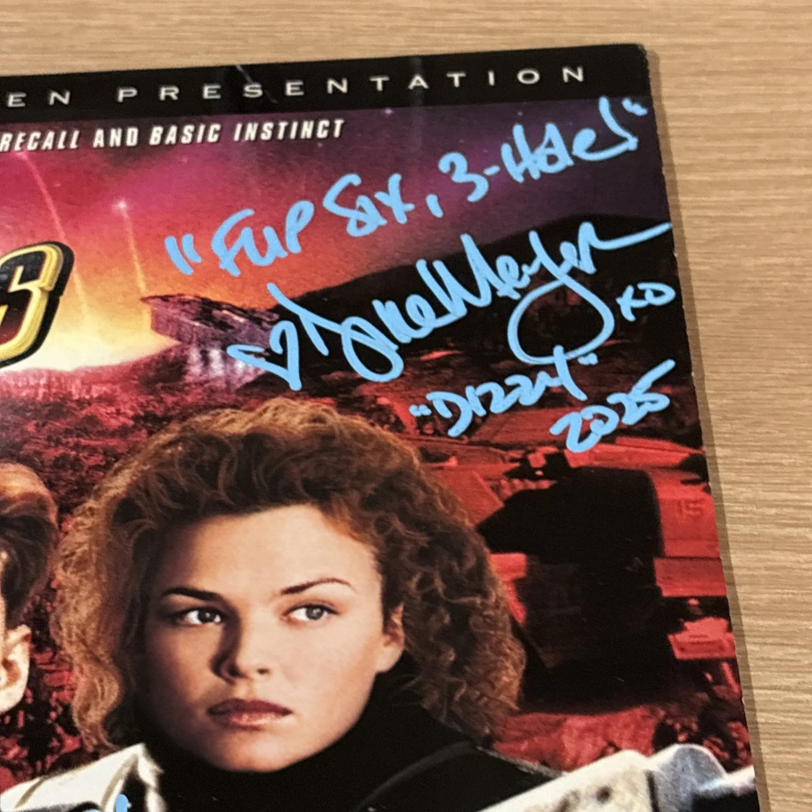 Casper Van Dien, Dina Meyer — Casper Van Dien & Dina Meyer Signed Starship Troopers Laser Disk JSA COA Quotes, изображение 3