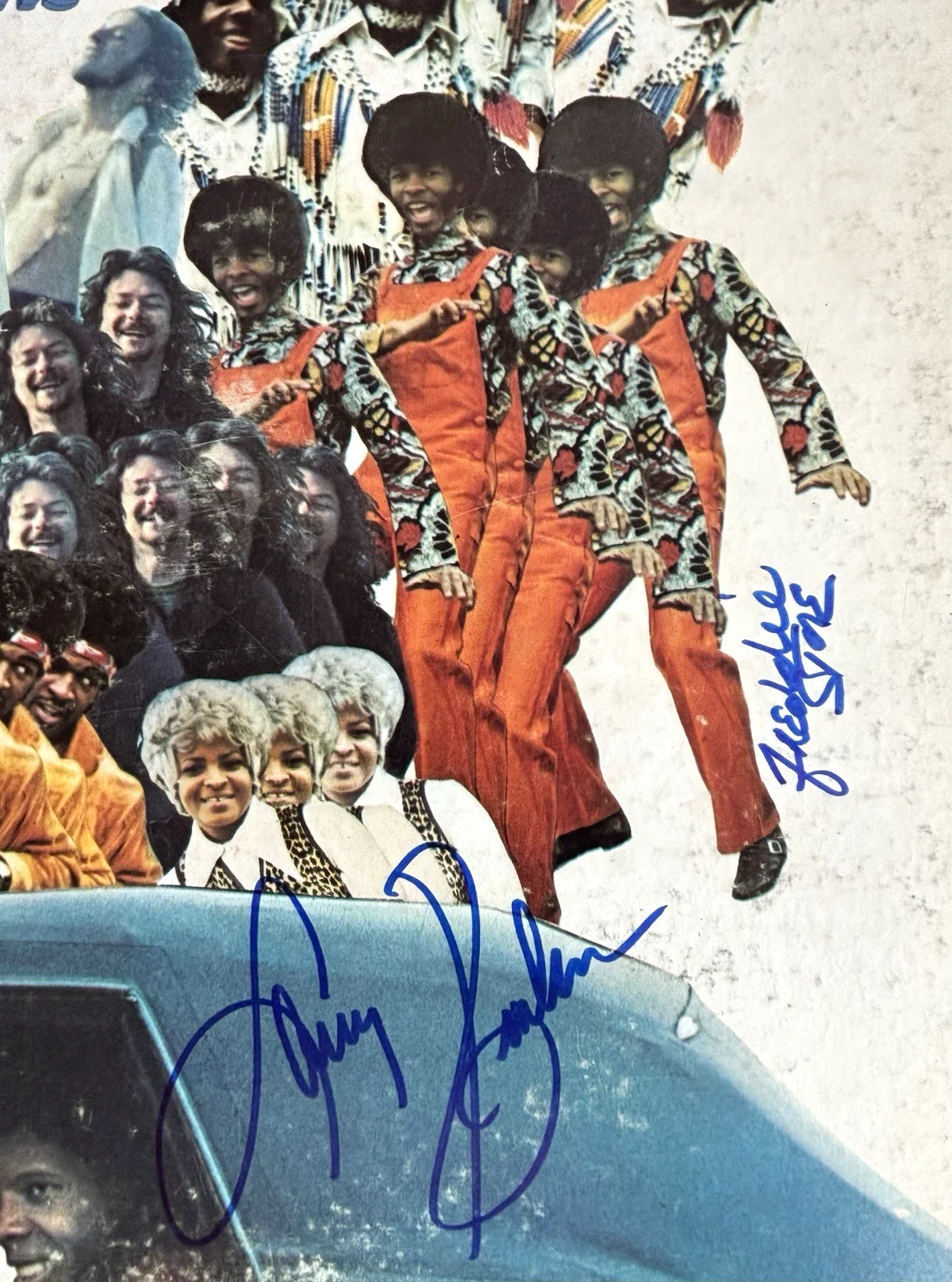 SLY AND THE FAMILY STONE Signed HITS Vinyl RECORD JSA COA By 4 ROBINSON Martini, image 4