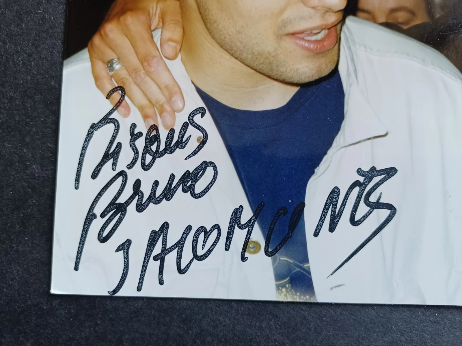 Bruno Salomone Signed 4x6 Photo - French Actor, Comedian, изображение 2