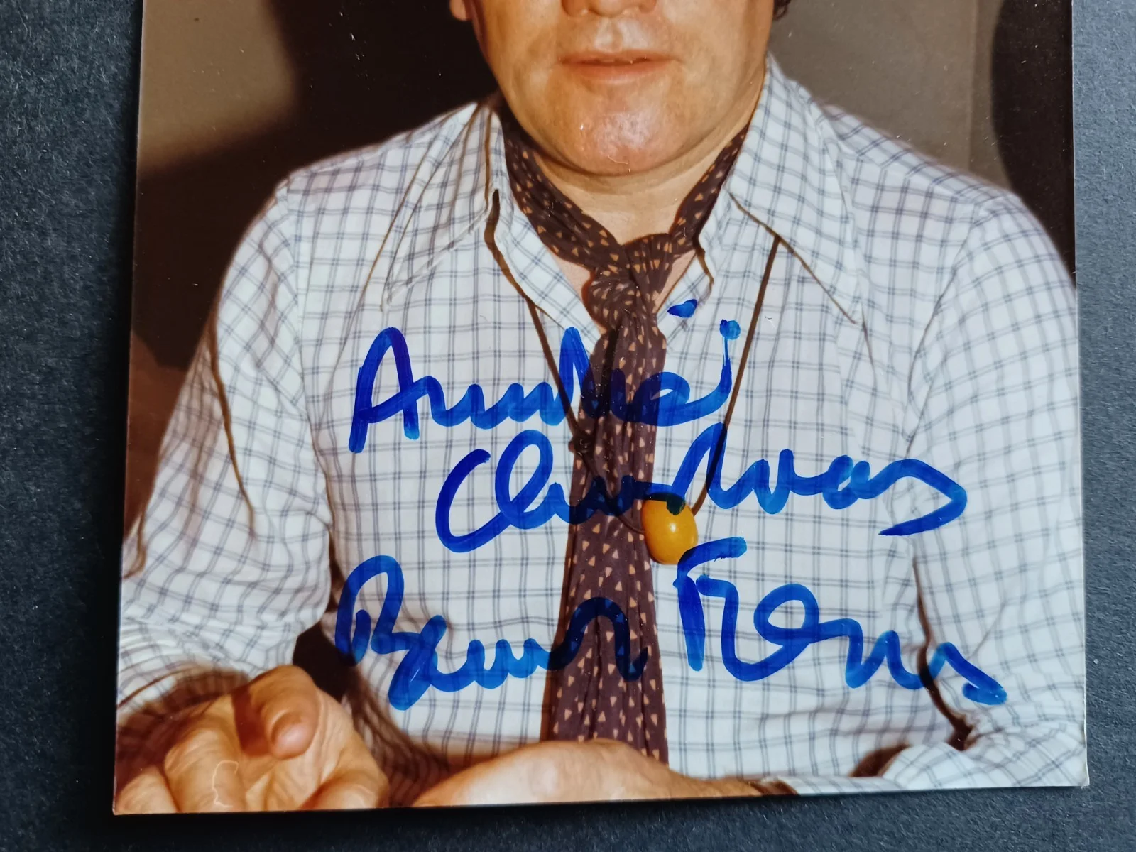 Bernard Fresson (d. 2002) Signed 3.5" x 5.25" Photo - French Actor, изображение 2